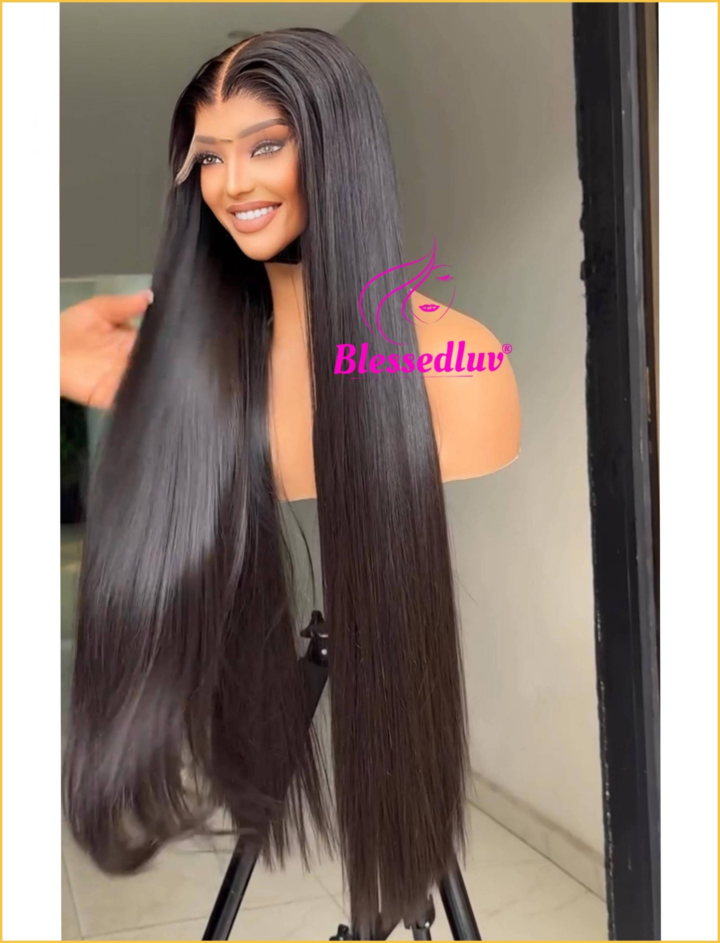 Christy - Bone Straight Luxury Super Double Drawn Wig - Last 6 years+-Blessedluv.com-Brazilianweave.com