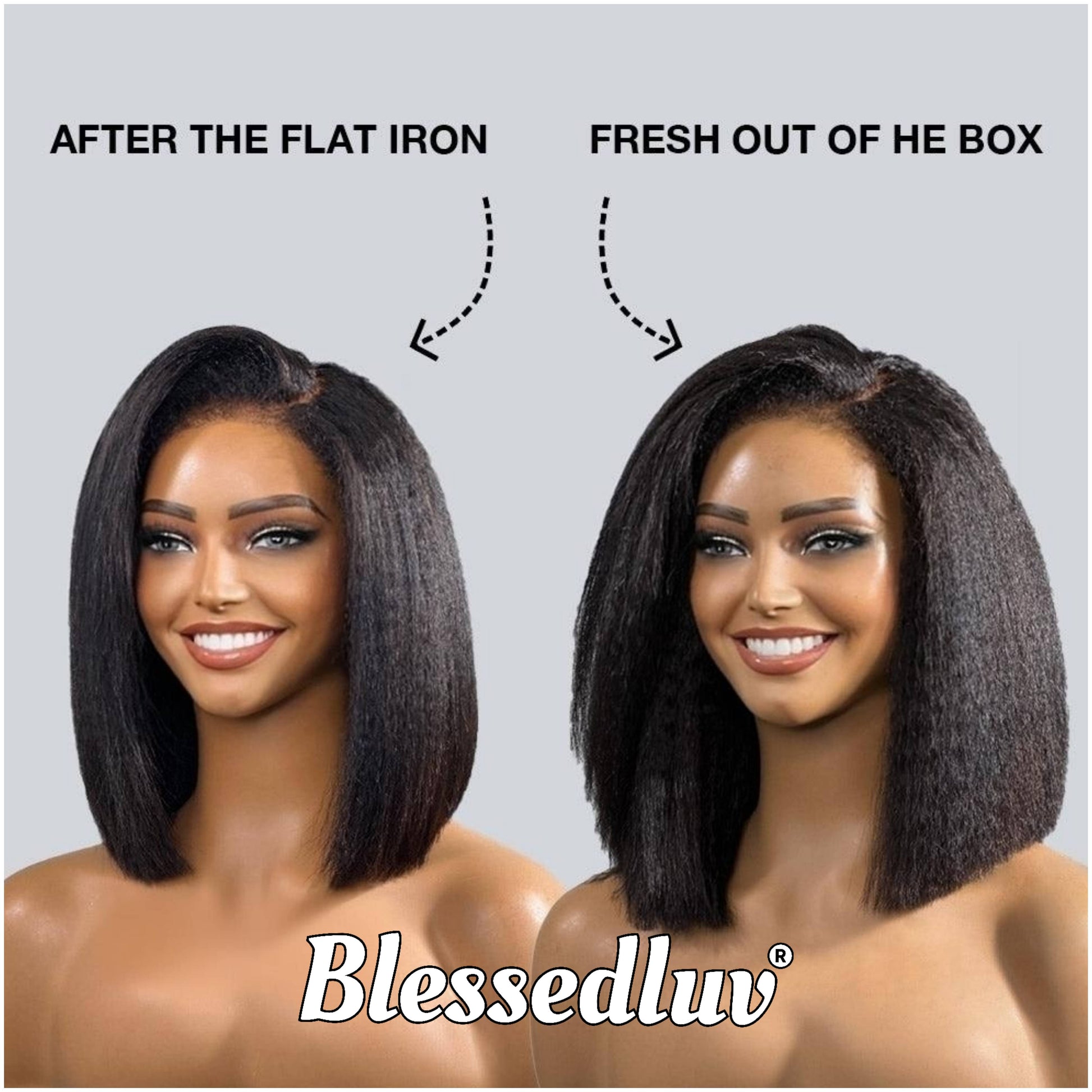 Maryam - 4C Texture Ventilated Bob Wig-Blessedluv.com-Brazilianweave.com