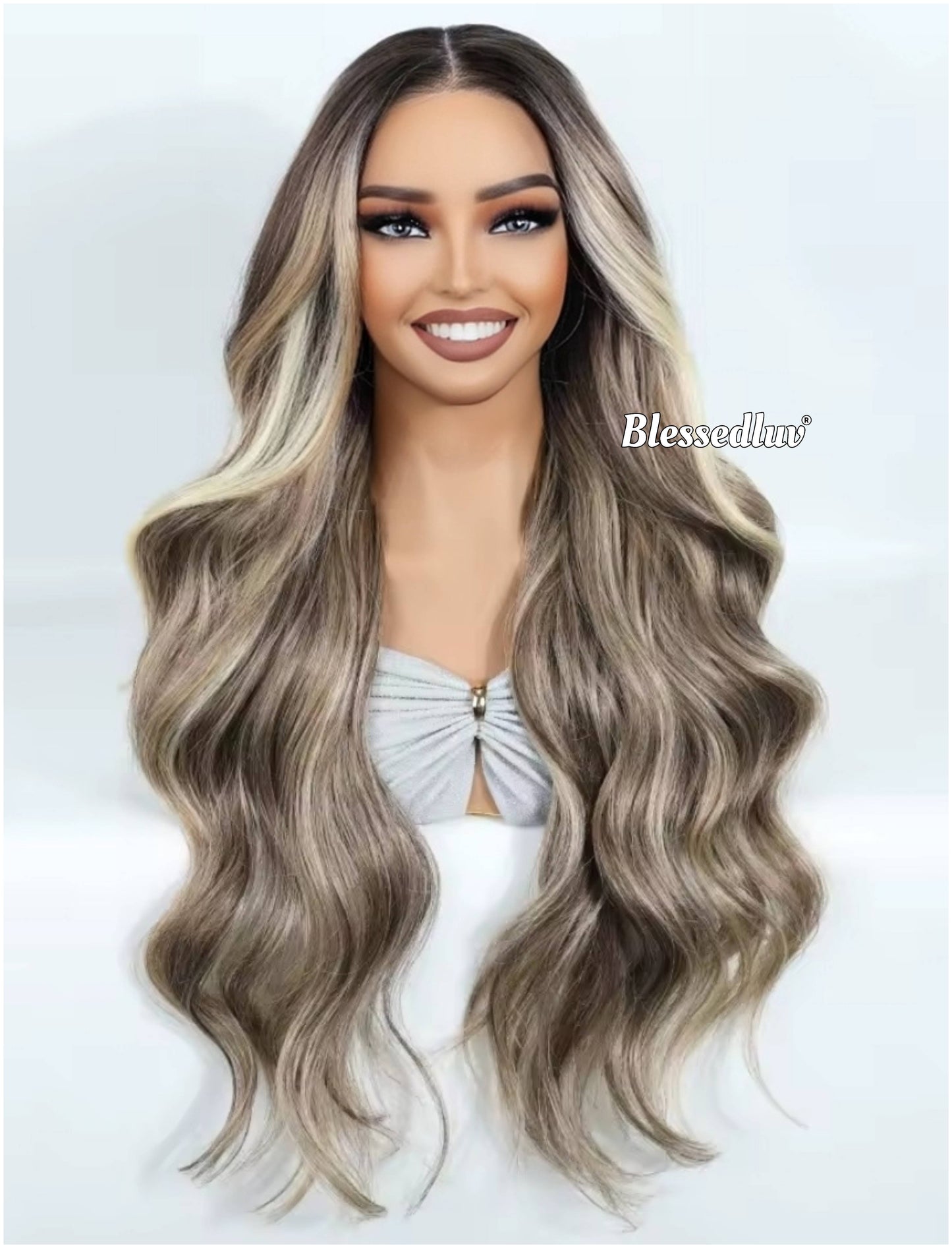 Queenie – Premium Human Hair Blend Wig-Wig-Blessedluv.com-Brazilianweave.com