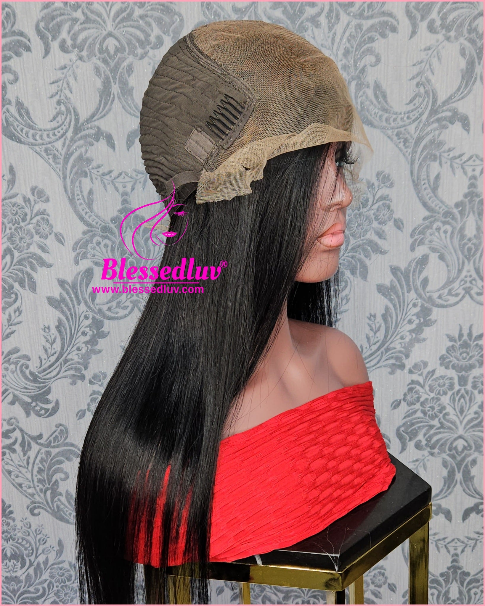 Rosa - Colour #1 HD Lace Frontal Straight Glueless Wig-Wig-Blessedluv.com-Brazilianweave.com