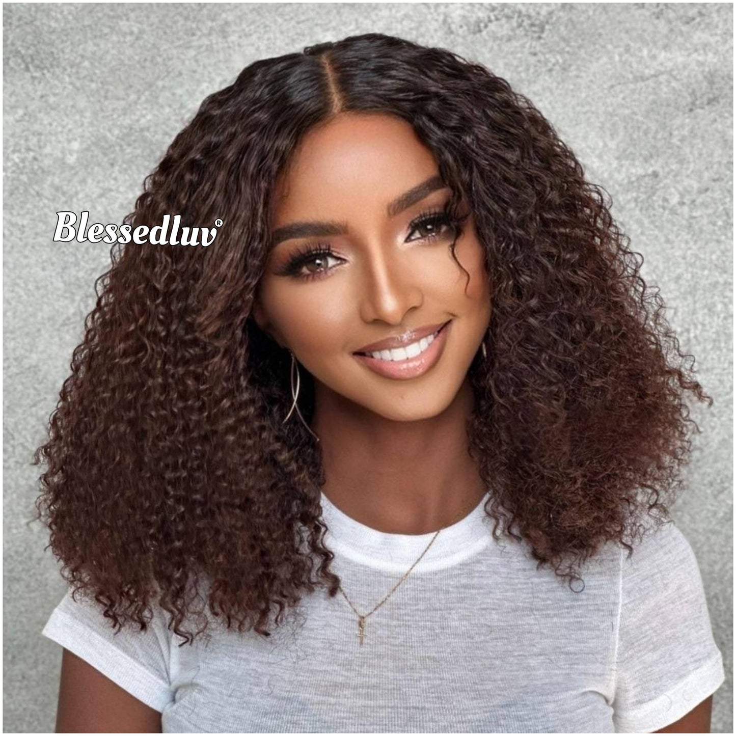 Ari - Kinky Curly Ombré Texture Wig - 250%-Blessedluv.com-Brazilianweave.com