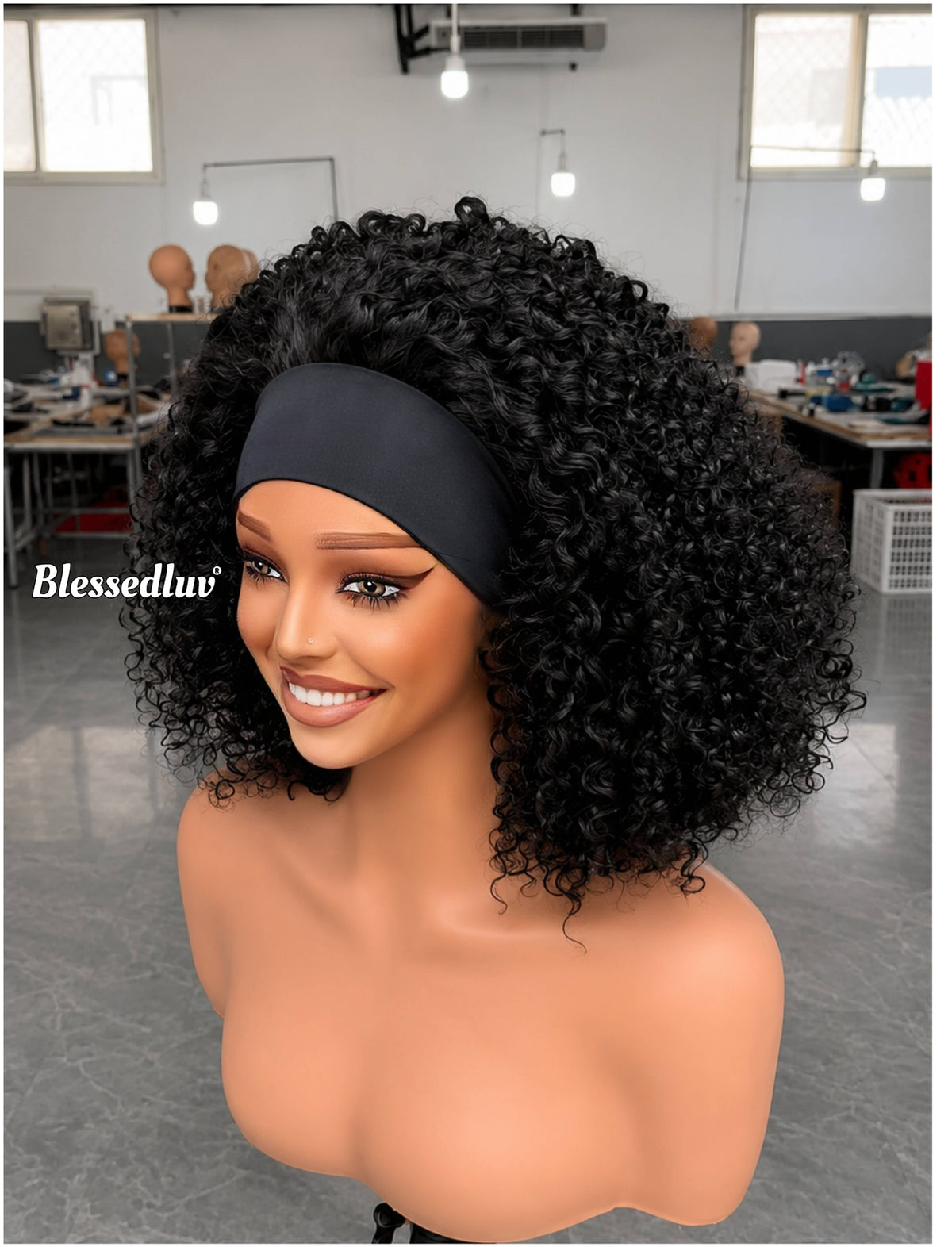Kijedi - Curly 250% Density Headband Wig-www.blessedluv.com-Brazilianweave.com