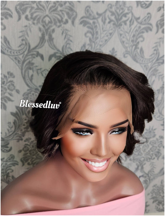 Rachel - Silky Yaki Glueless Lace Frontal Wig-Wig-Blessedluv.com-Brazilianweave.com