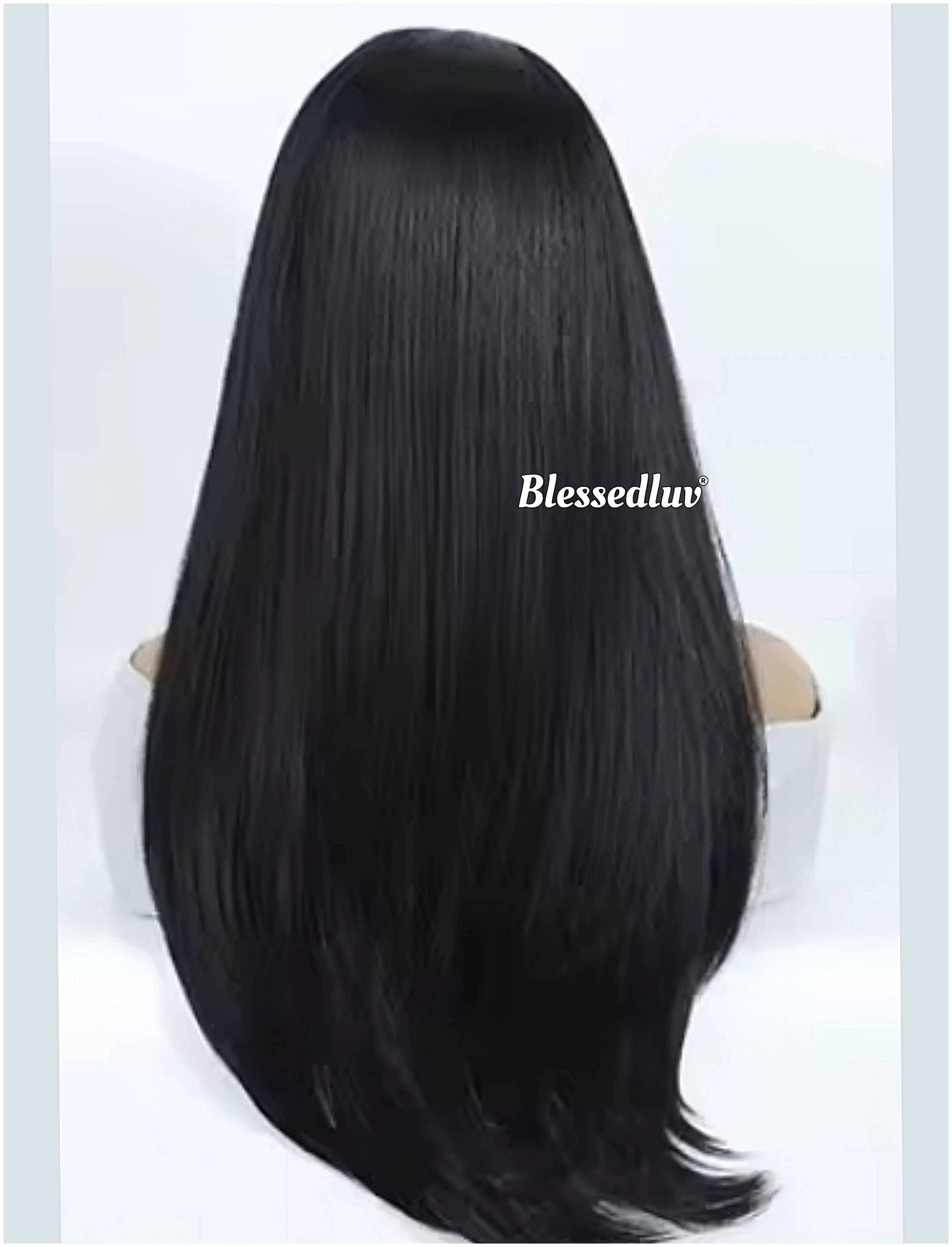 Patricia – Layered Premium Human Hair Blend Wig-Wig-Blessedluv.com-Brazilianweave.com