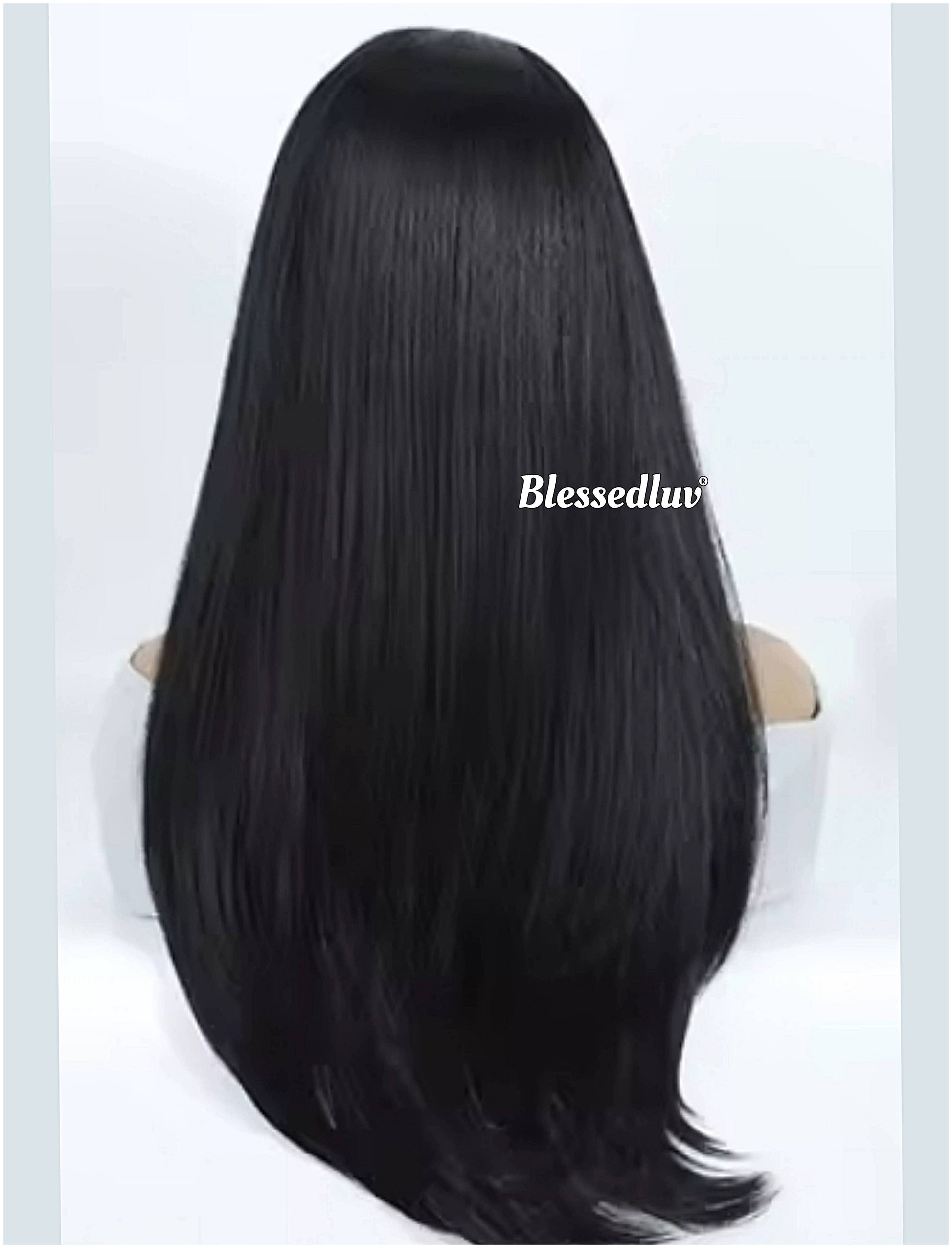 Patricia – Layered Premium Human Hair Blend Wig-Wig-Blessedluv.com-Brazilianweave.com