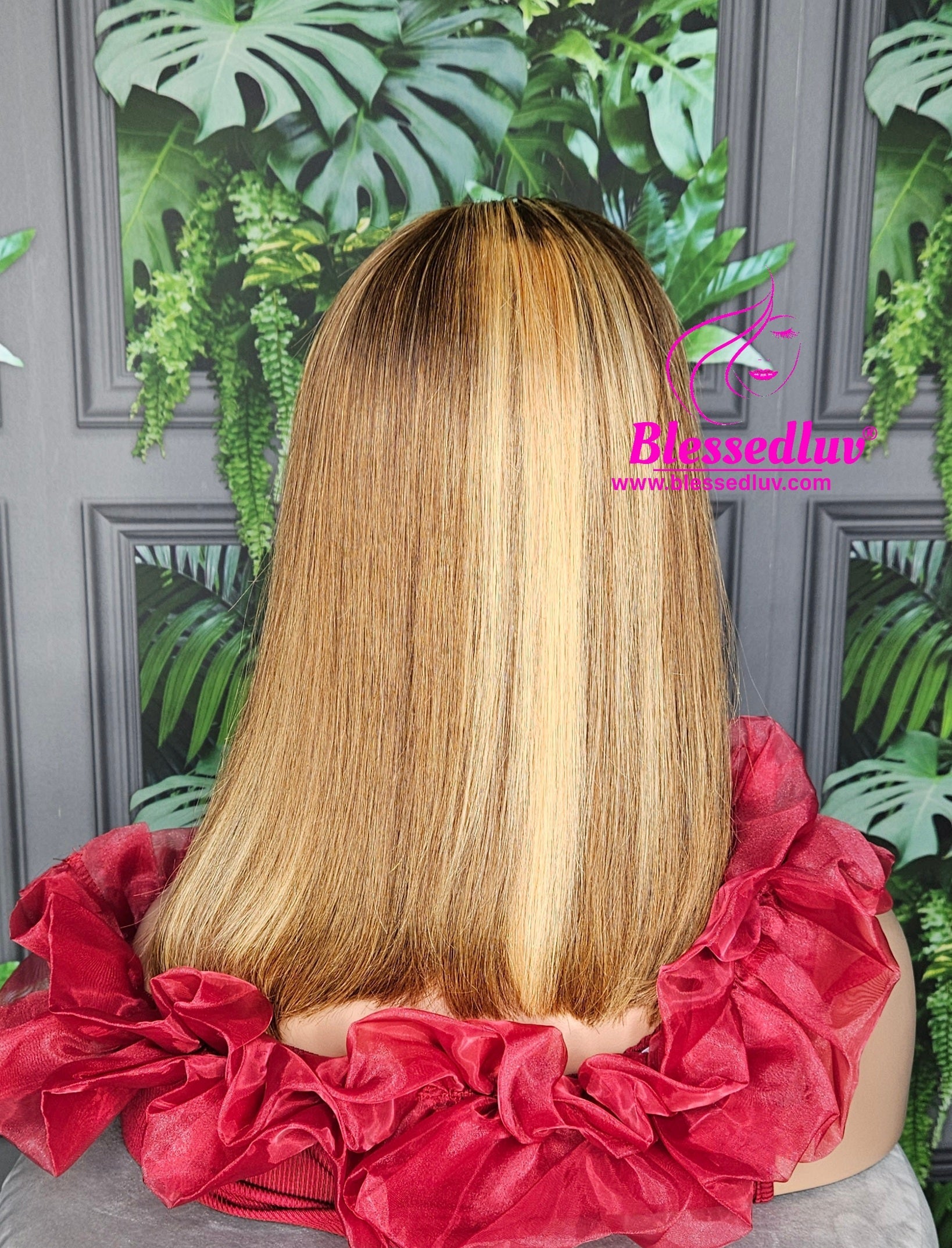 Sunny - Blonde Highlights Custom Frontal Wig-Wig-Blessedluv.com-Brazilianweave.com