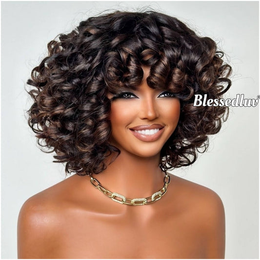 Nora - Glueless curly Bangs Wear & Go Wig-Wig-Blessedluv.com-Brazilianweave.com