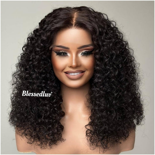 Mai - Natural Curly Glueless HD Lace Wig, Ready to Wear-Blessedluv.com-Brazilianweave.com
