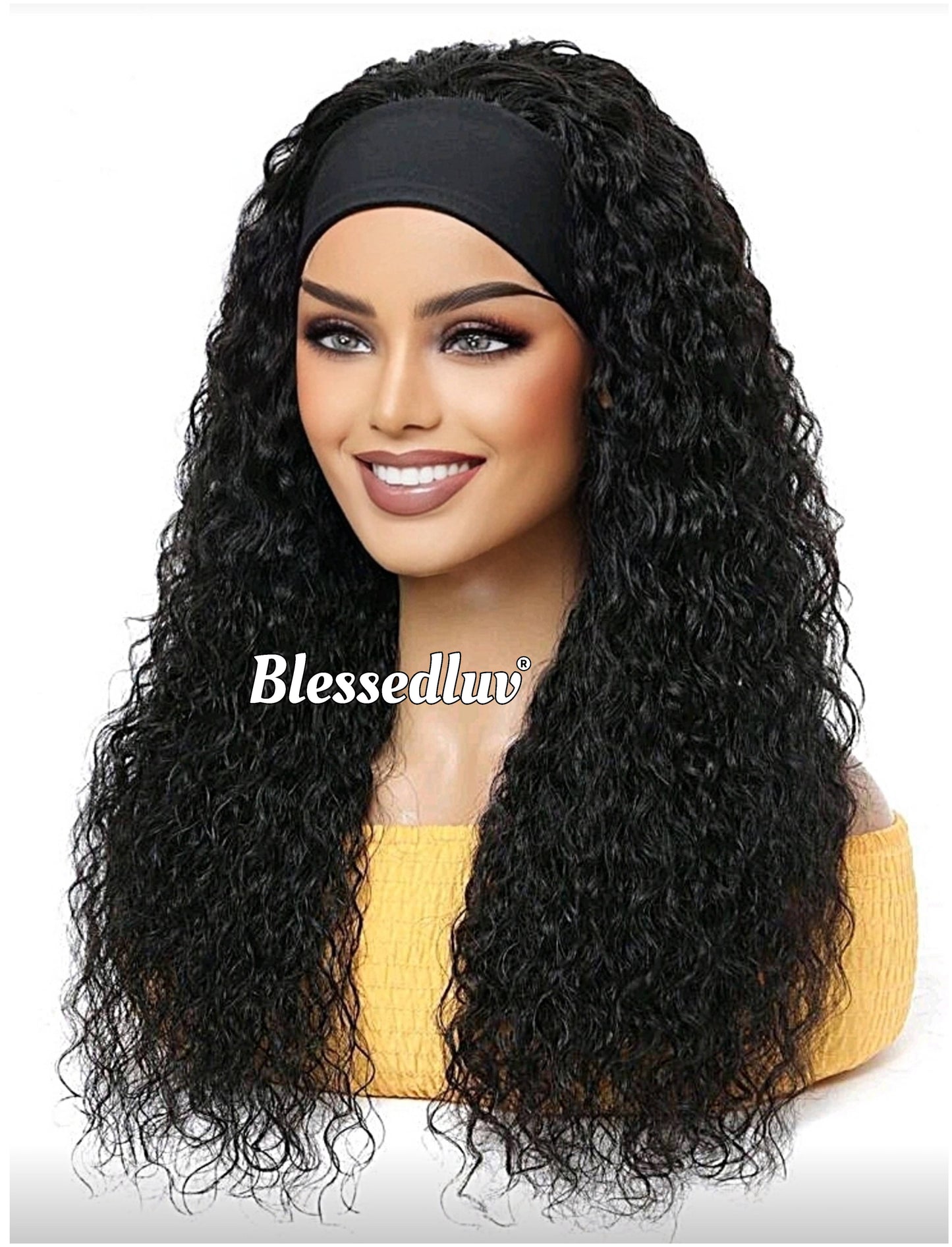 Tina 3-in-1 Wig Curly & Glueless Frontal- Wear & Go-Blessedluv.com-Brazilianweave.com