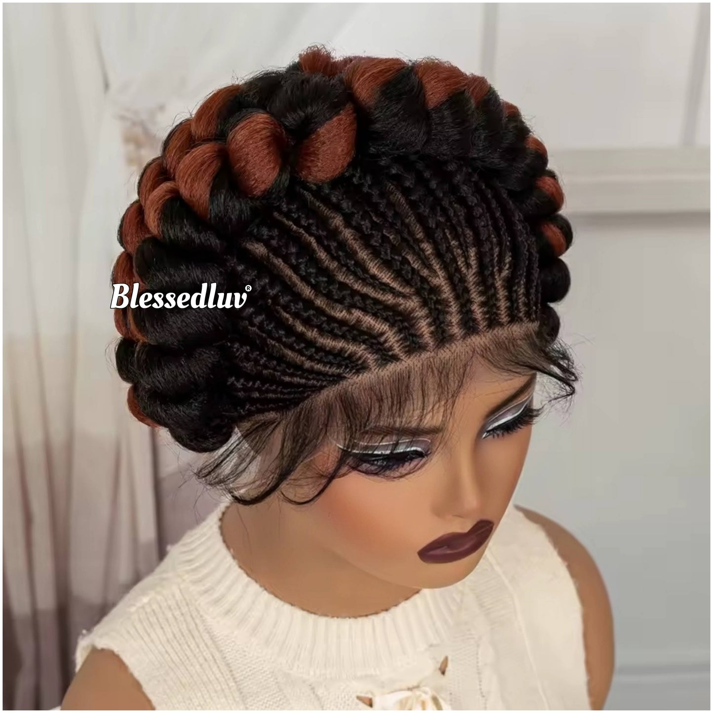 Adanna - Bantu Braids Full Lace Wig-Wig-Blessedluv.com-Brazilianweave.com
