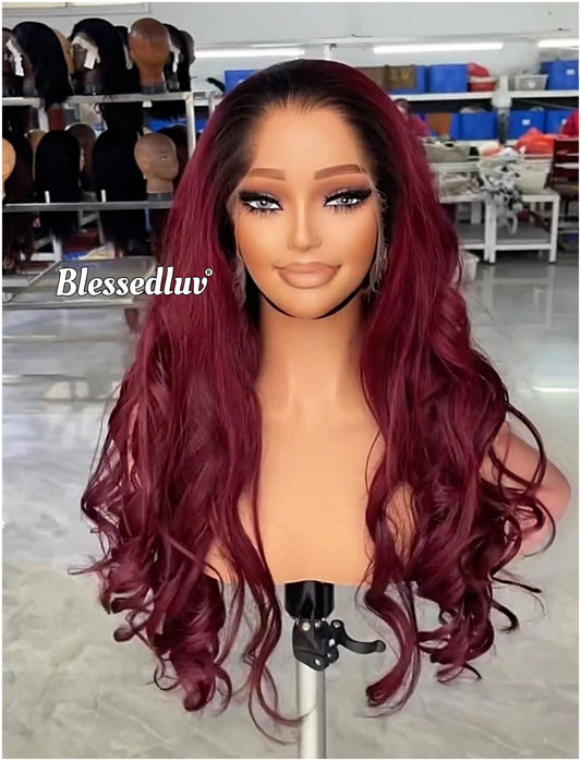 Tyla – HD Ombré Highlights Custom Wig | Choose Lagos or Standard Hairline-Wig-Blessedluv.com-Brazilianweave.com
