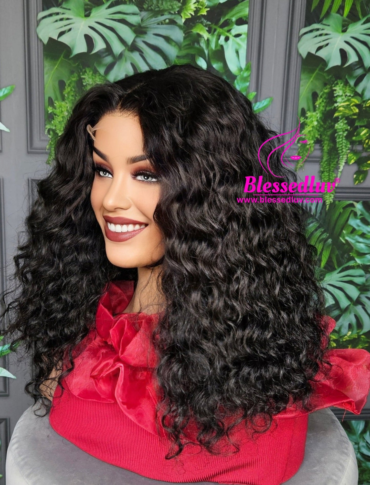 Chioma- 300% Density Raw Double Drwan closure Wig-Wig-Blessedluv.com-Brazilianweave.com