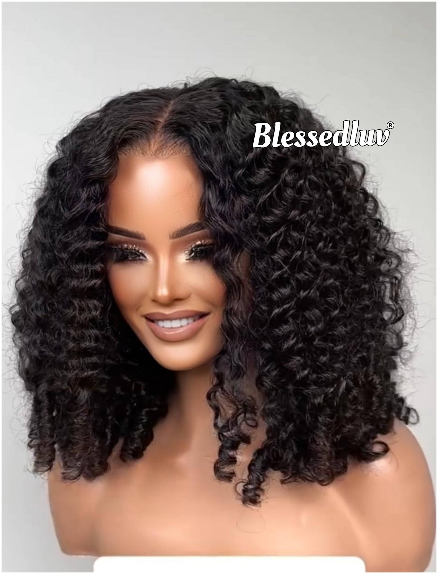 Tina - Eurasian Curly Glueless HD Lace Wig, Ready to Wear-Blessedluv.com-Brazilianweave.com