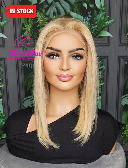 Carlie - Blonde Frontal Bob Wig - SALE-Wigs-www.blessedluv.com-Brazilianweave.com