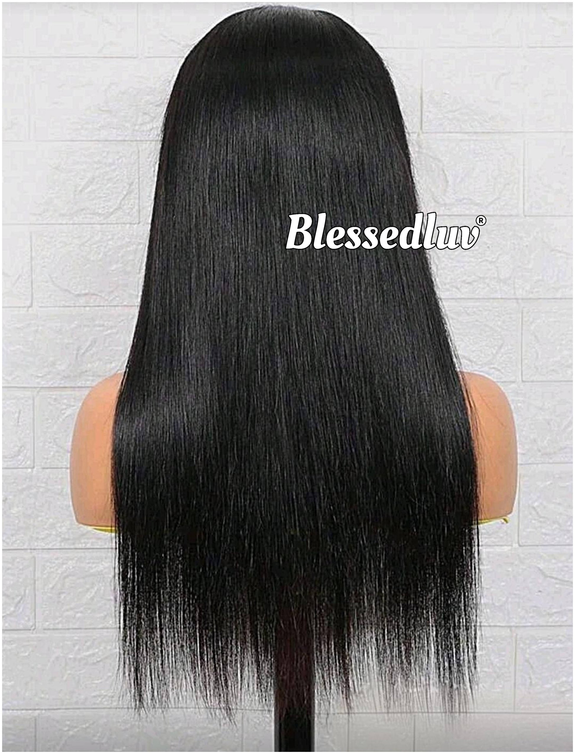 Marie 3-in-1 Wig Straight & Glueless Frontal- Wear & Go-Blessedluv.com-Brazilianweave.com