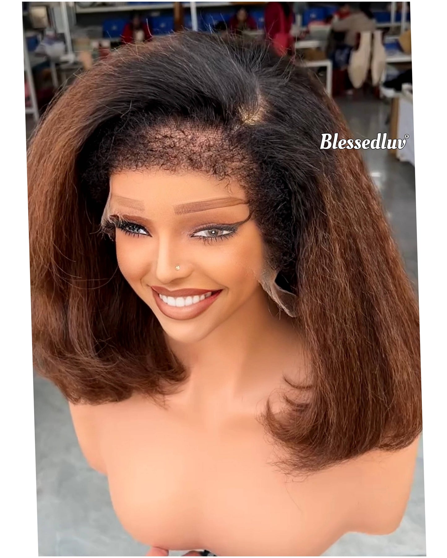 Ludmia – HD Ombré Custom Glueless Bob Wig | Choose Lagos or Standard Hairline-Wig-Blessedluv.com-Brazilianweave.com