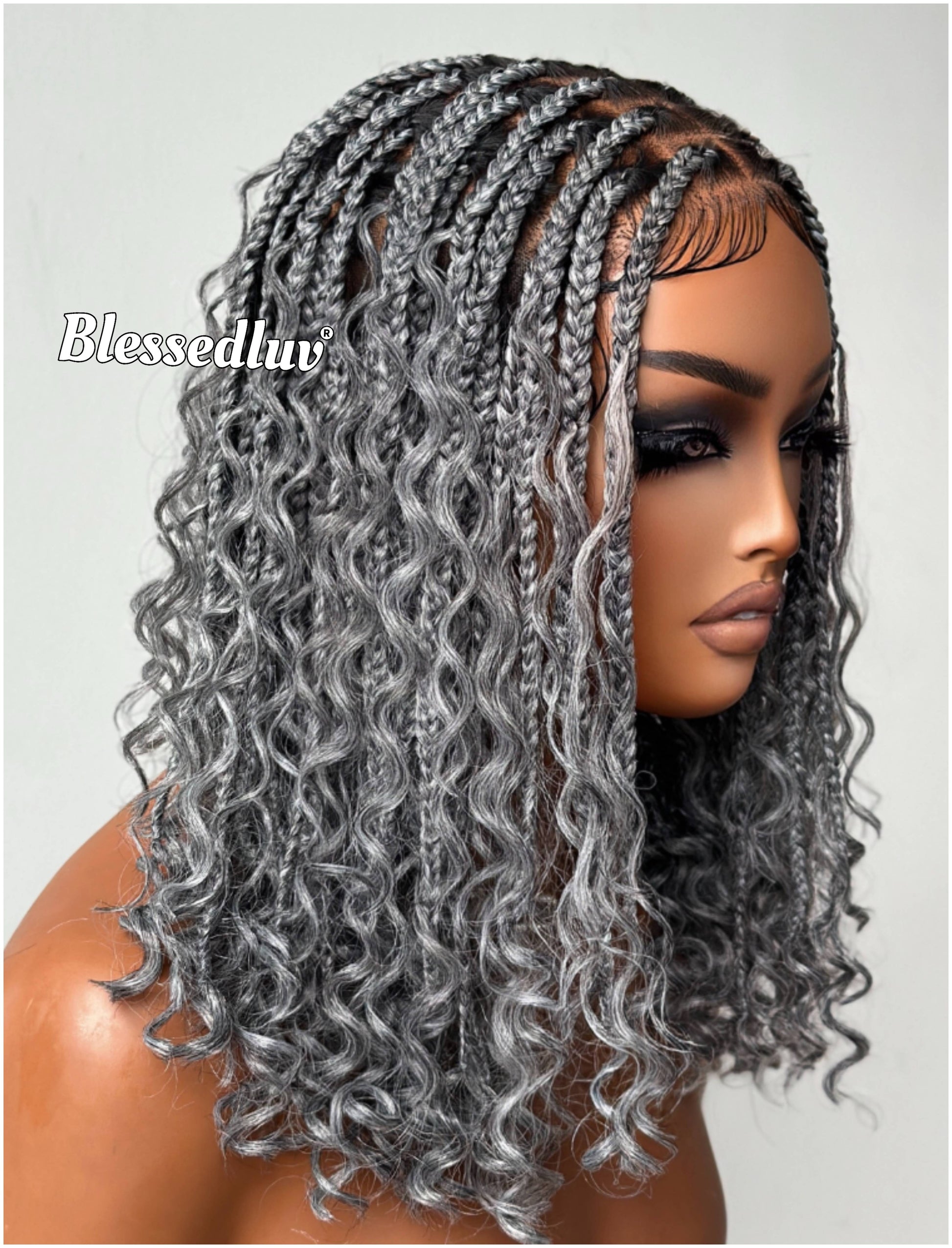 - Salt & Pepper Boho Knotless Braids Full Lace-Wig-Blessedluv.com-Brazilianweave.com