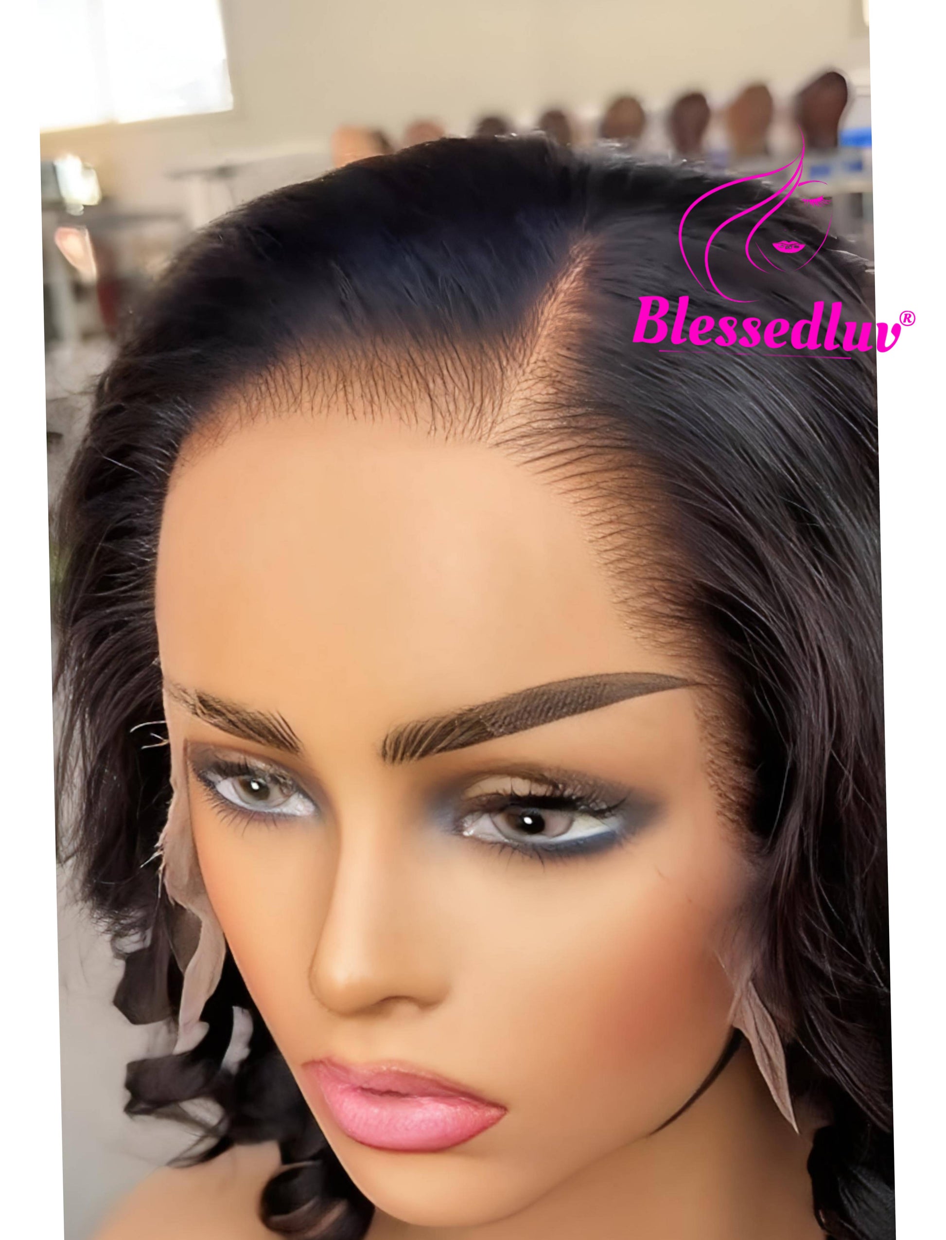 Alice - HD Lace Frontal - Bouncy Curls-WIG-Blessedluv.com-Brazilianweave.com