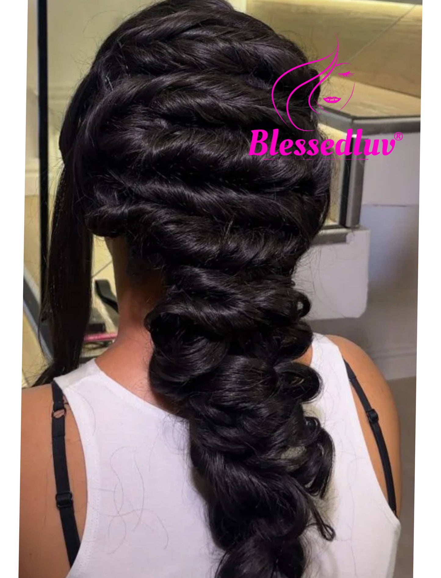 Mia - Human Blend Synthetic Lace Wig-Blessedluv.com-Brazilianweave.com