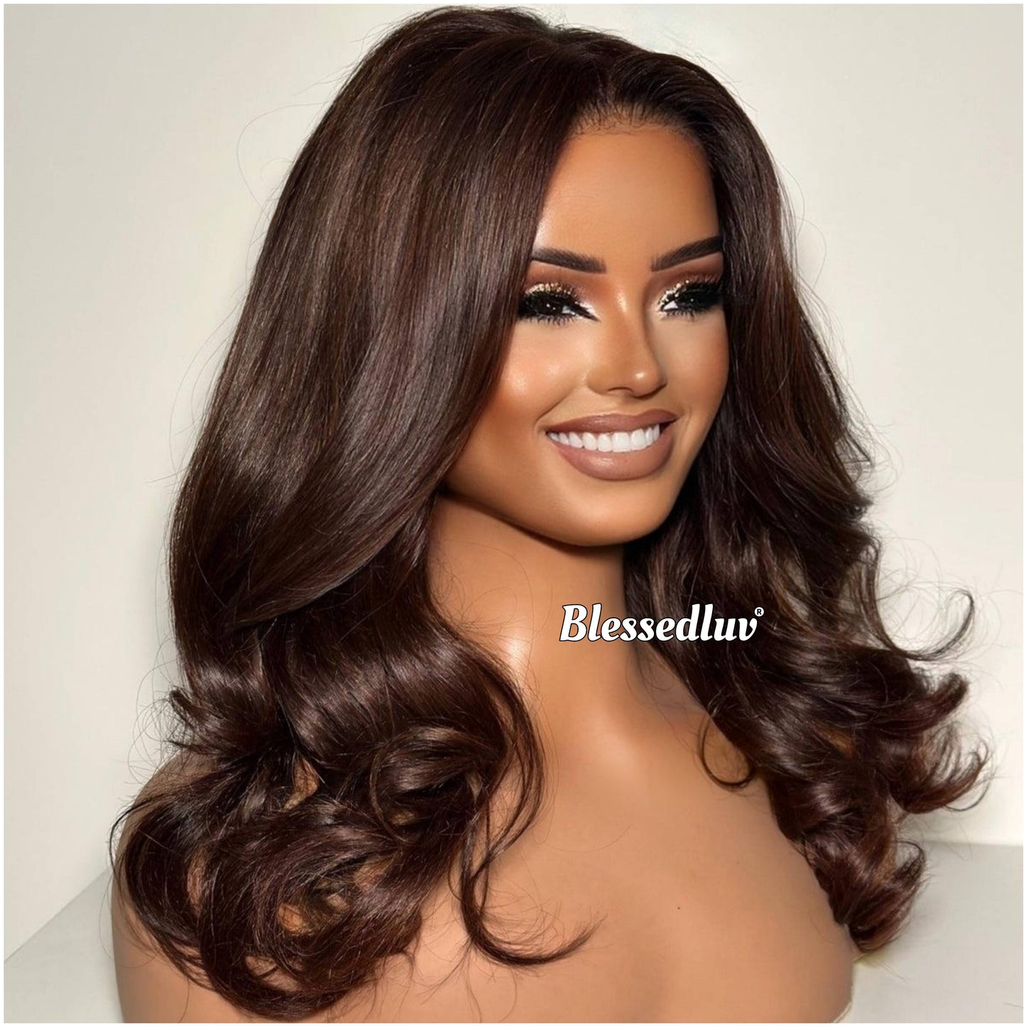 Beth – Glueless Layered Closure Lace Wig in Chocolate, Ready to Wear-Blessedluv.com-Brazilianweave.com
