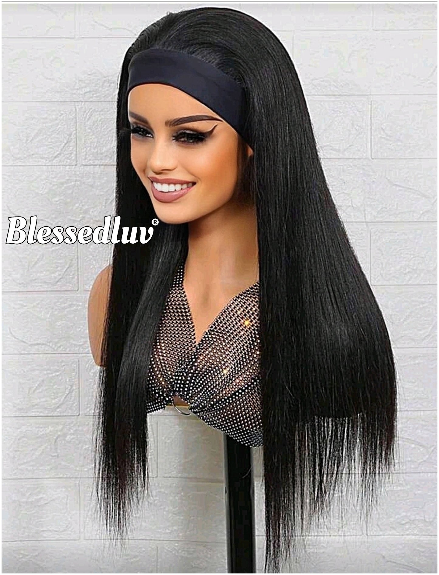 Marie 3-in-1 Wig Straight & Glueless Frontal- Wear & Go-Blessedluv.com-Brazilianweave.com