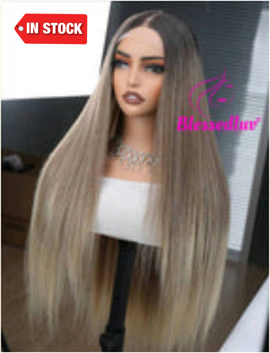 Chelsea - Premium Human Hair Blend Wig-Blessedluv.com-Brazilianweave.com