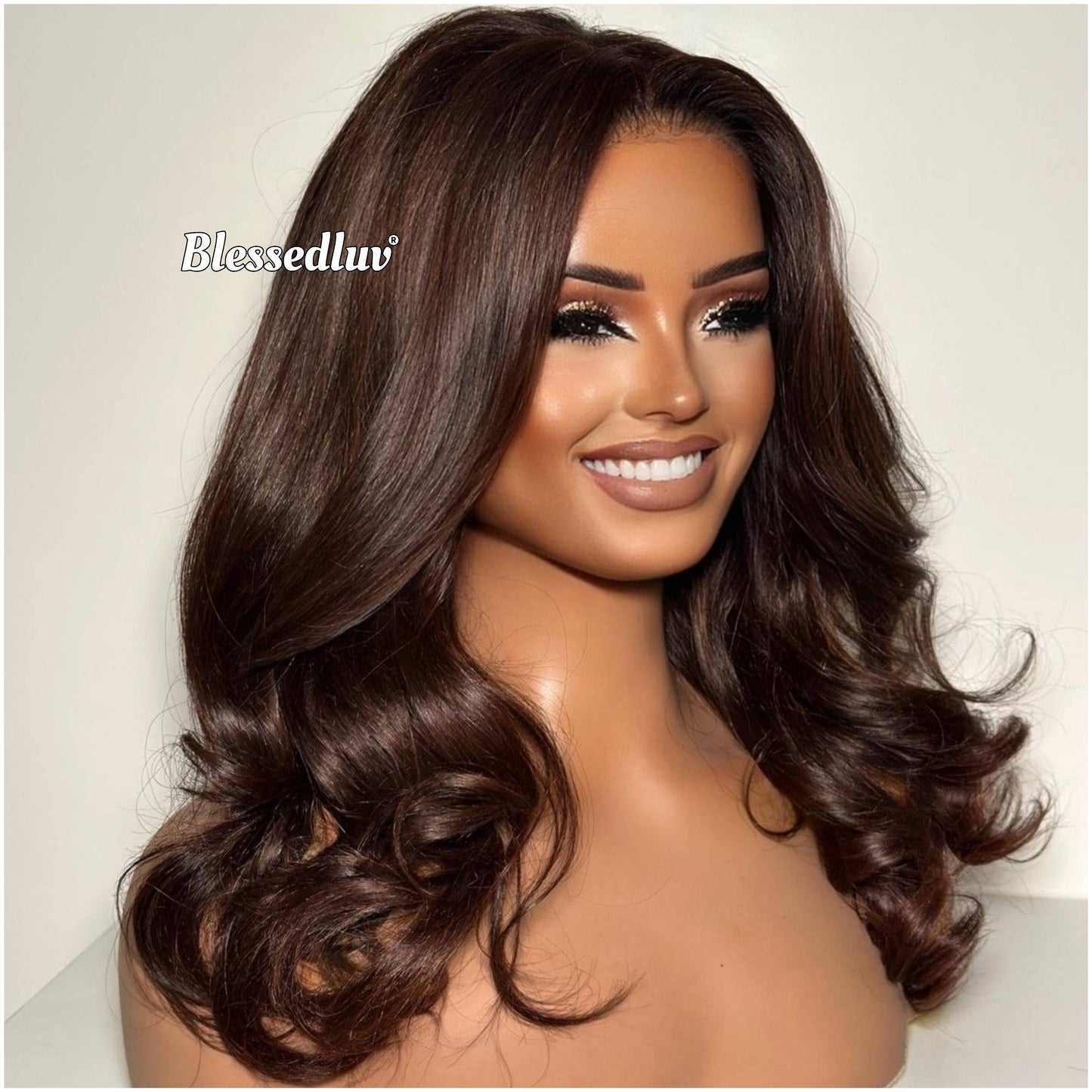 Beth – Glueless Layered Closure Lace Wig in Chocolate, Ready to Wear-Blessedluv.com-Brazilianweave.com