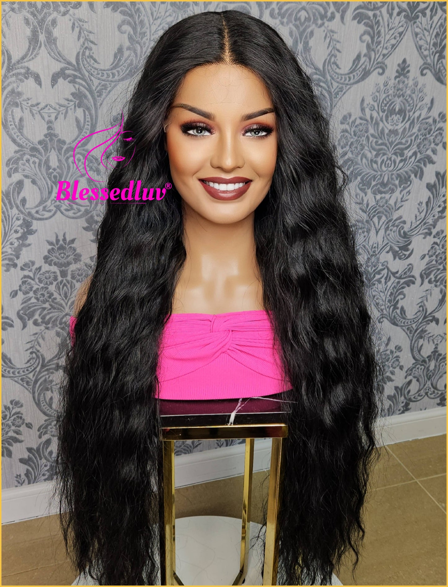 Karen - Synthetic Wavy Lace Wig-Blessedluv.com-Brazilianweave.com