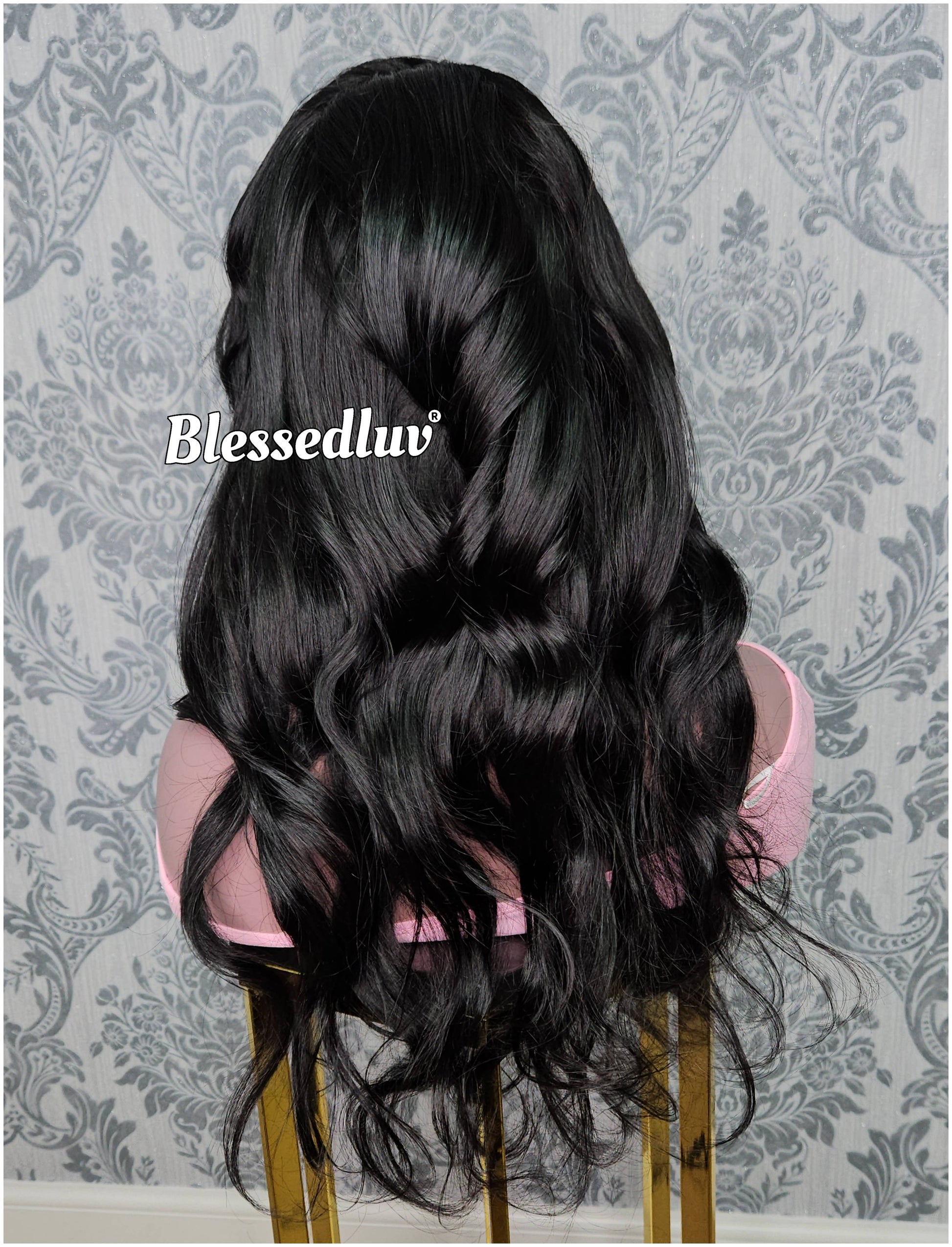Rebecca - Colour #1 HD Lace Frontal Straight Glueless Wig-Wig-Blessedluv.com-Brazilianweave.com