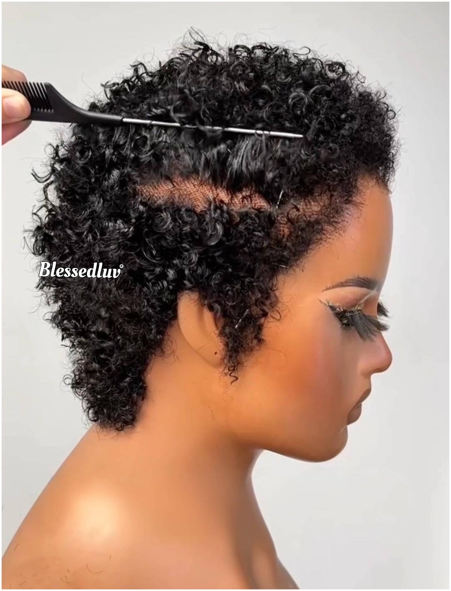 Lois – M Shape Lagos Hairline Pixie Cut Glueless Full Lace Wig, Ready to Wear-Blessedluv.com-Brazilianweave.com
