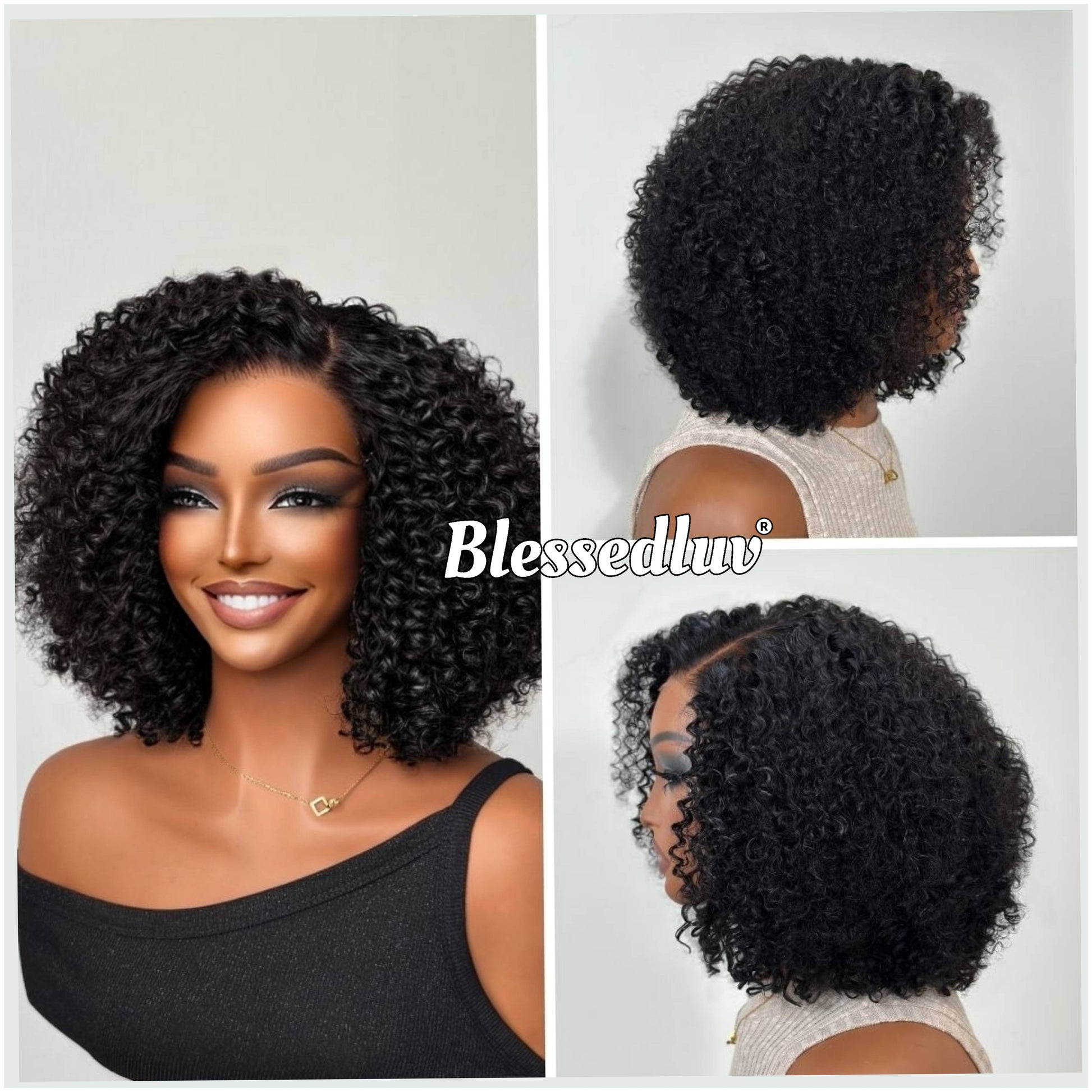 Ayisha - Curly Texture Ventilated Glueless-Blessedluv.com-Brazilianweave.com