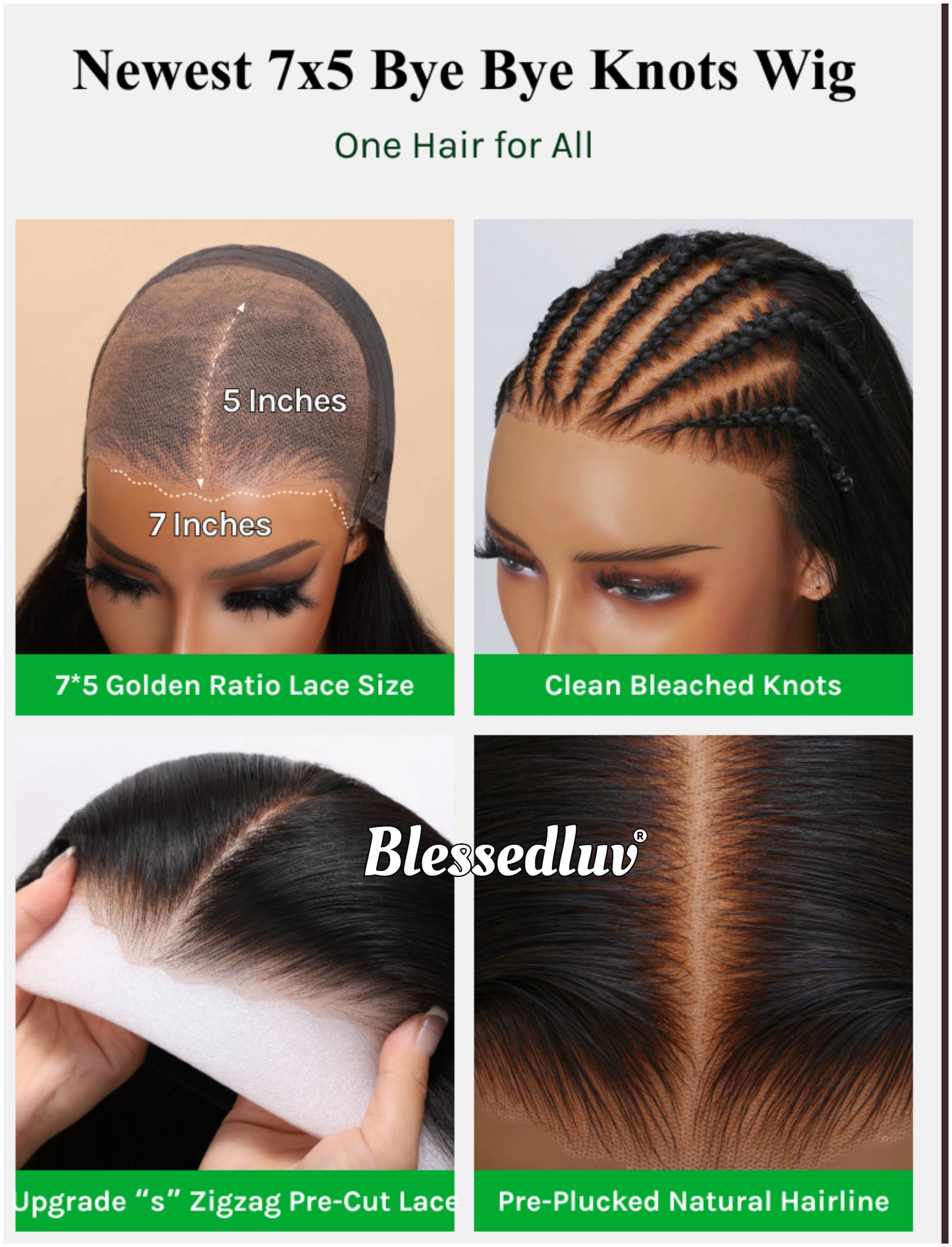 Flexie – Glueless Layered HD 7x5 Closure Lace Wig , Ready to Wear-Blessedluv.com-Brazilianweave.com