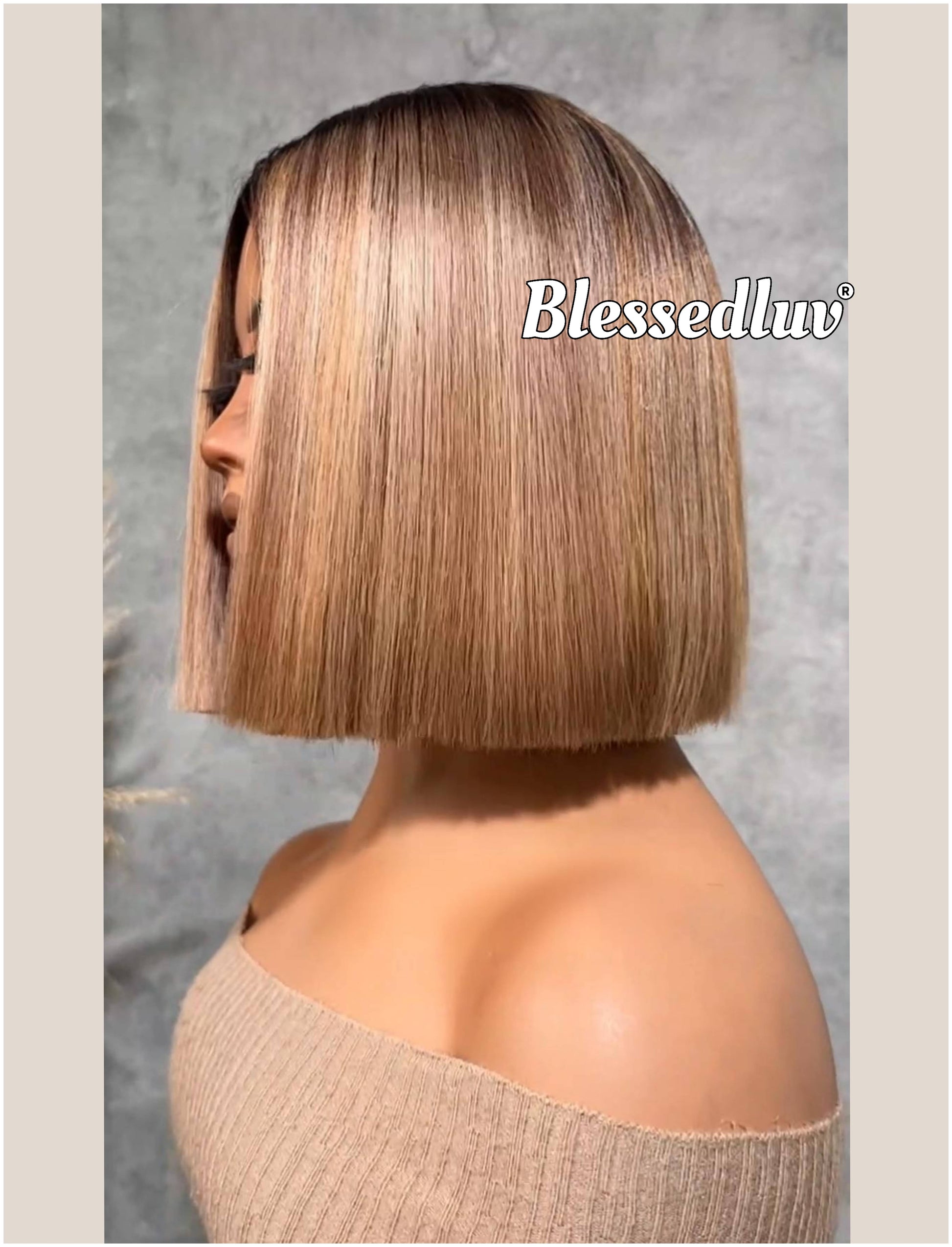 Bonnie – Balayage Ombré Blonde Glueless Layered HD 5x5 Closure Lace Wig, Ready to Wear-Blessedluv.com-Brazilianweave.com