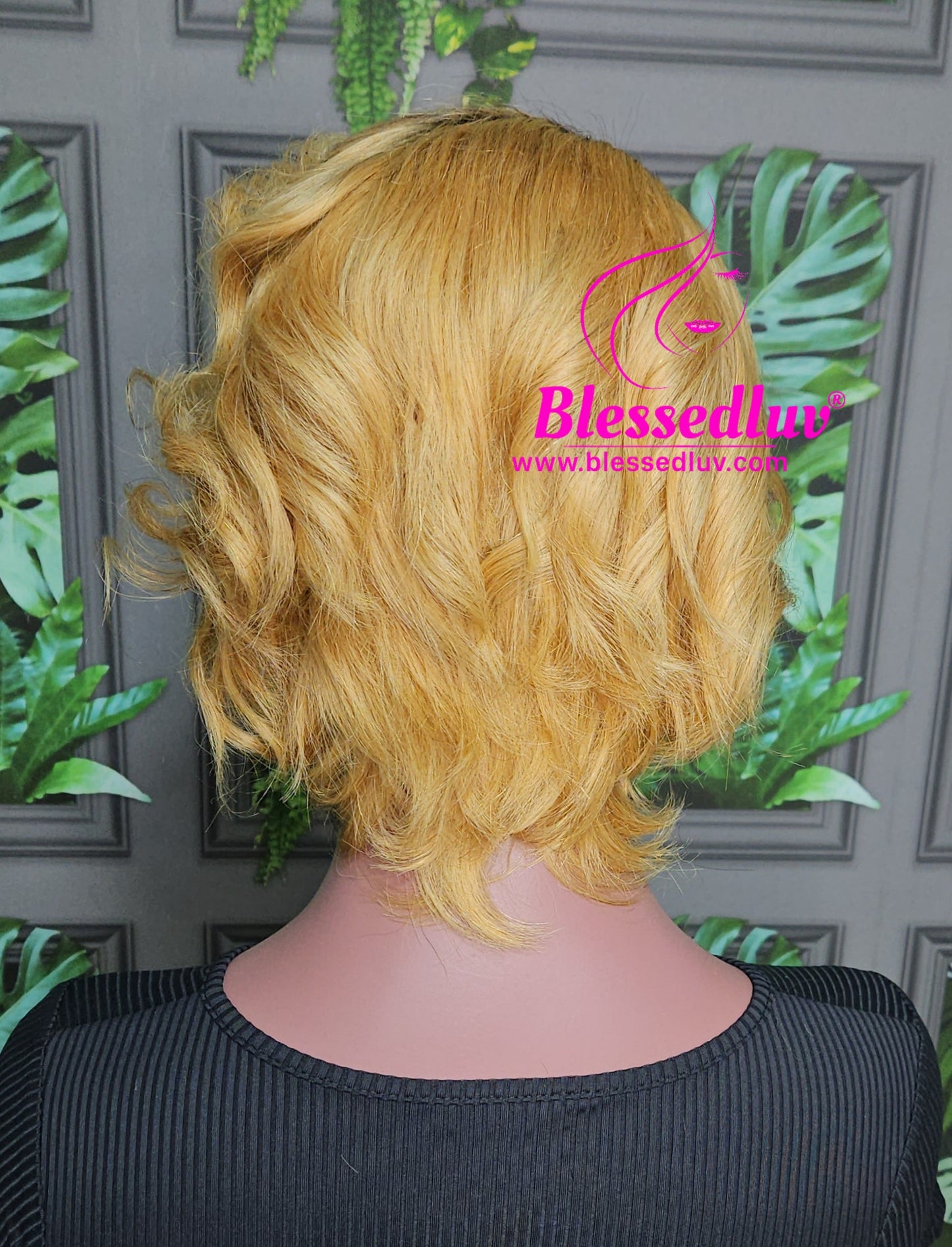Isa - Pixie Glueless Blonde Ombré Lace Frontal Wig - Affordable Collection-Wigs-www.blessedluv.com-Brazilianweave.com