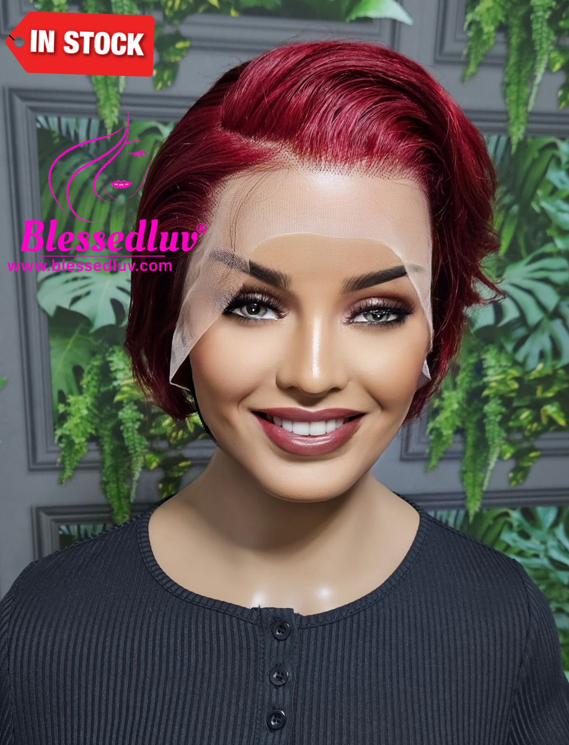 Priya - Pixie Glueless Blonde Ombré Lace Frontal Wig - Affordable Collection-Wigs-www.blessedluv.com-Brazilianweave.com