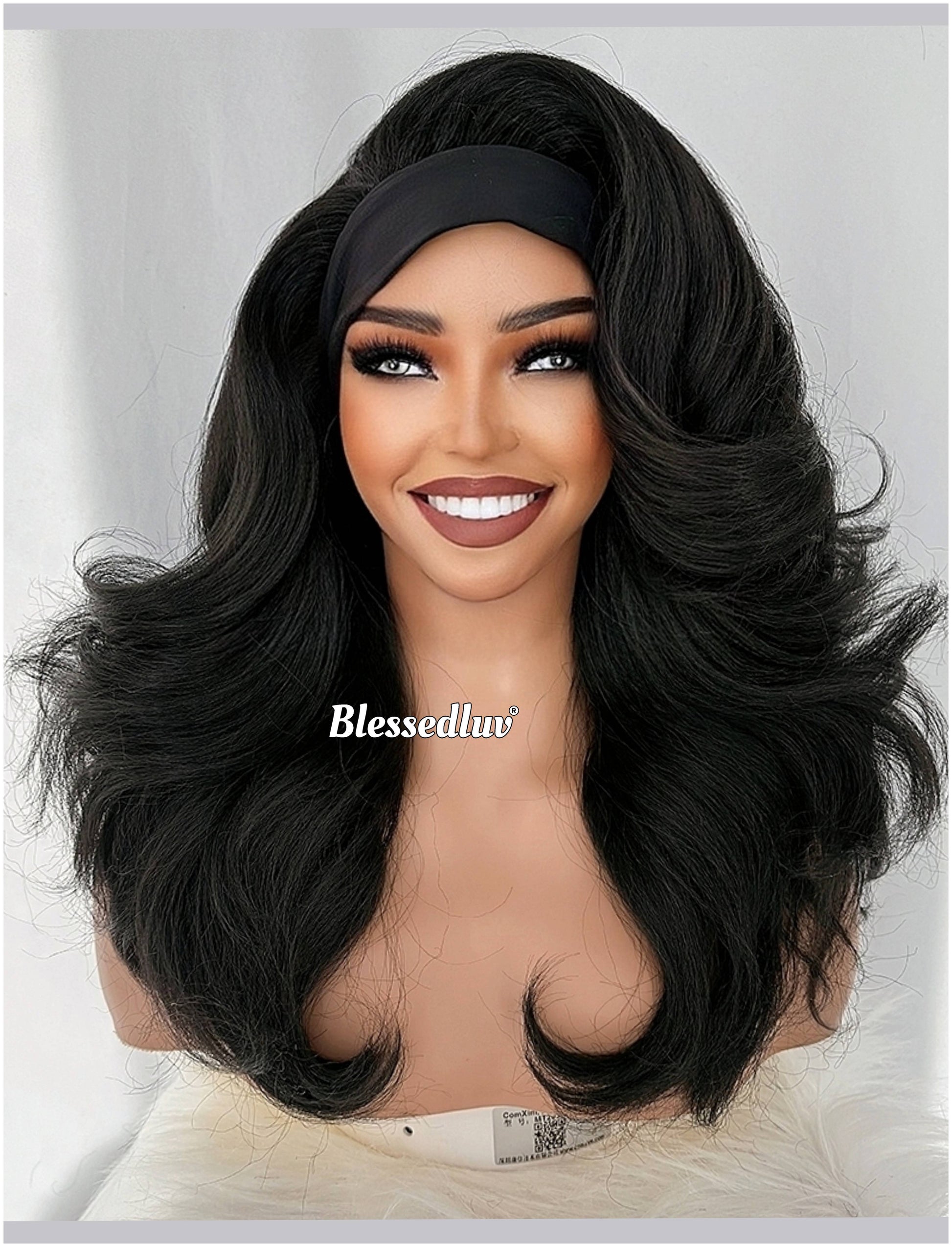 Natasha – Headband Premium Human Hair Blend Wig-Wig-Blessedluv.com-Brazilianweave.com