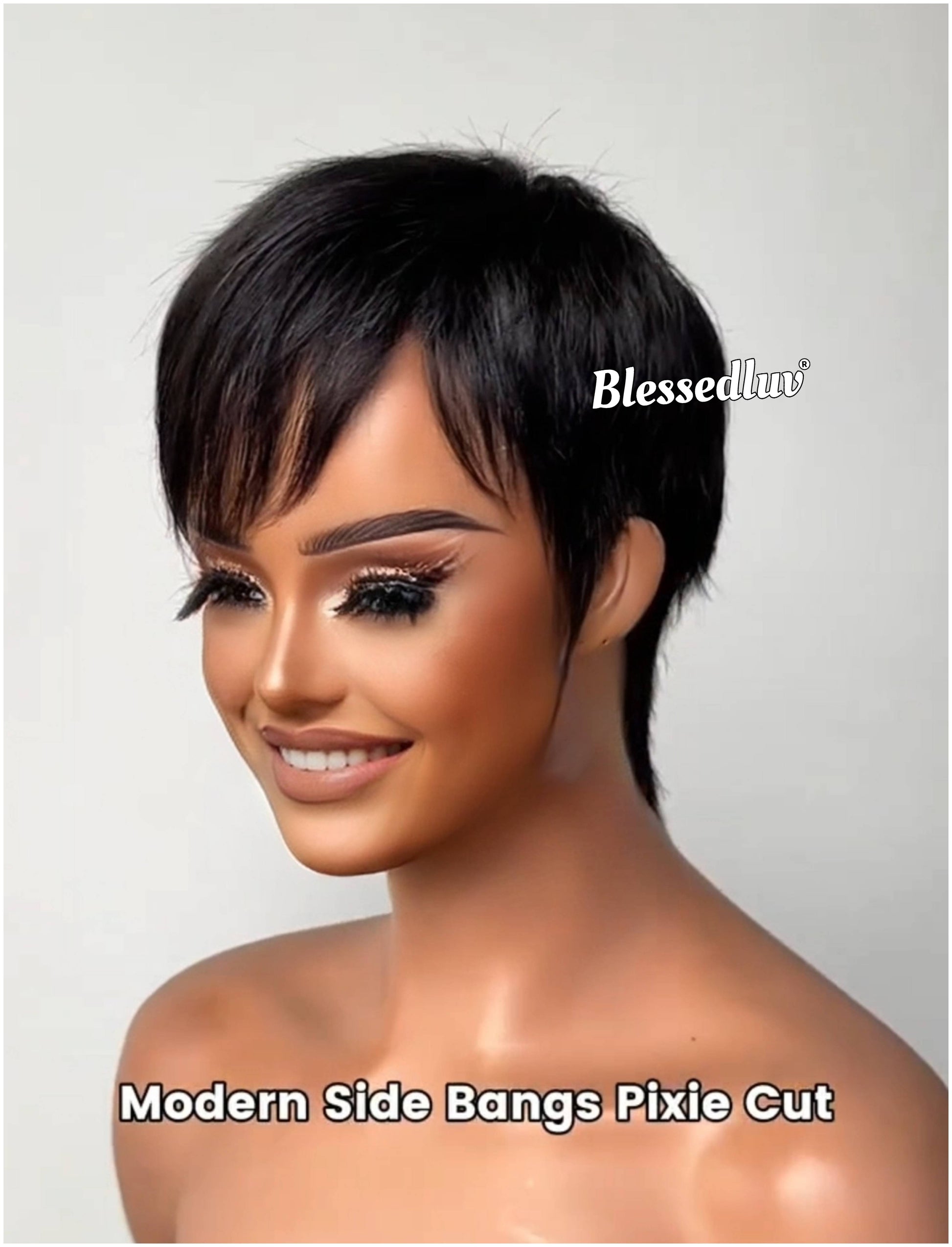 Leah – Pixie Cut Glueless Full Lace Wig, Ready to Wear-Blessedluv.com-Brazilianweave.com