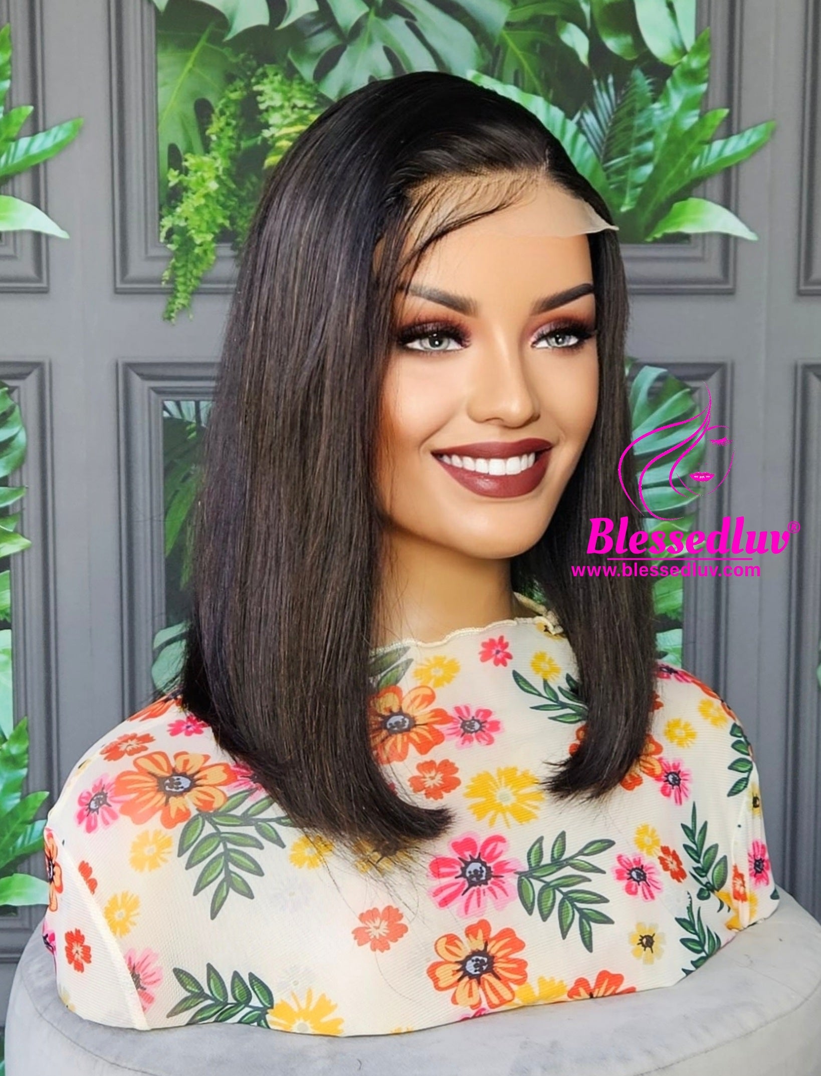 Spain - Luxury Raw Hair - Double Drawn Closure Bob Wig-WIG-www.blessedluv.com-Brazilianweave.com