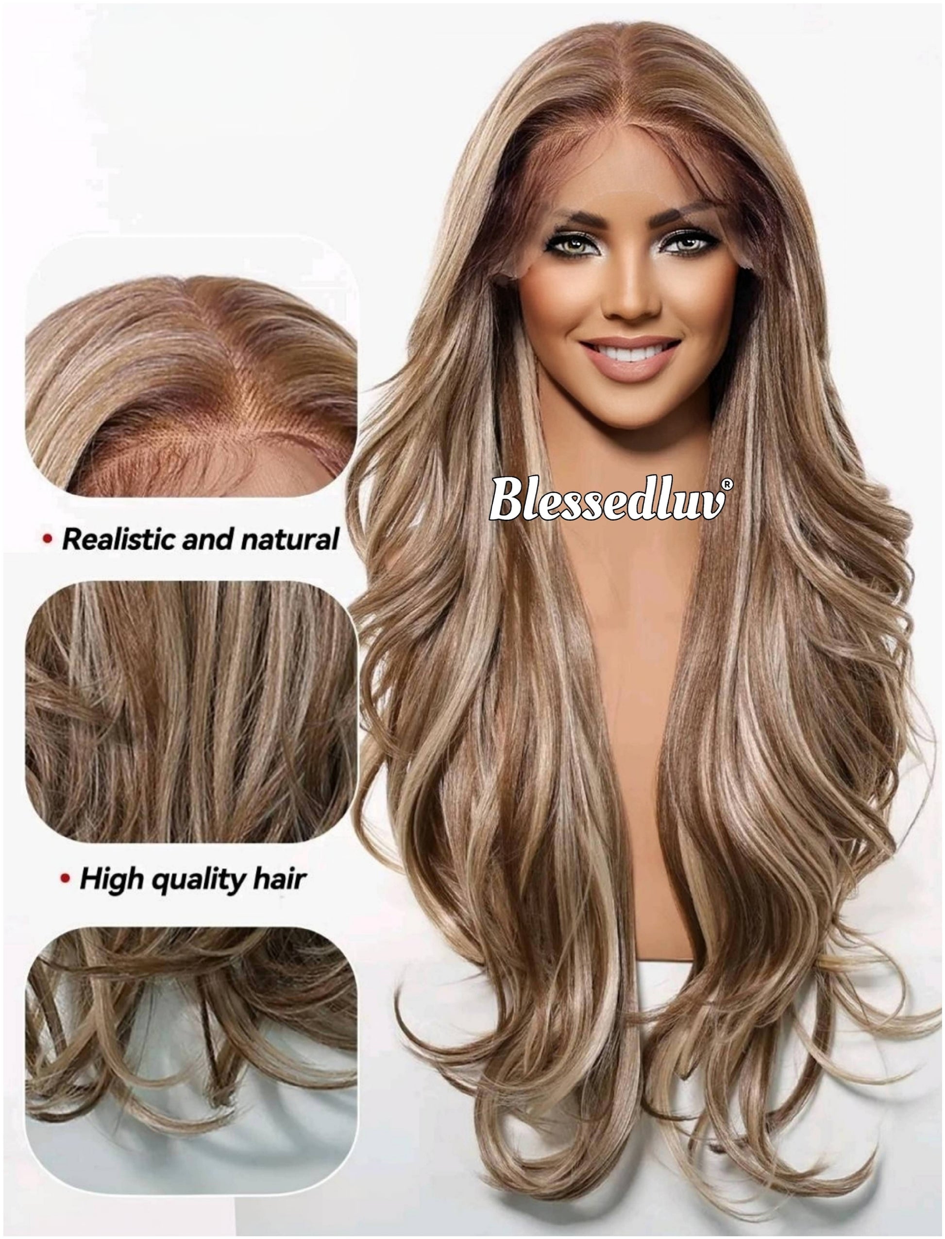 Claire – Premium Human Hair Blend Wig-Wig-Blessedluv.com-Brazilianweave.com