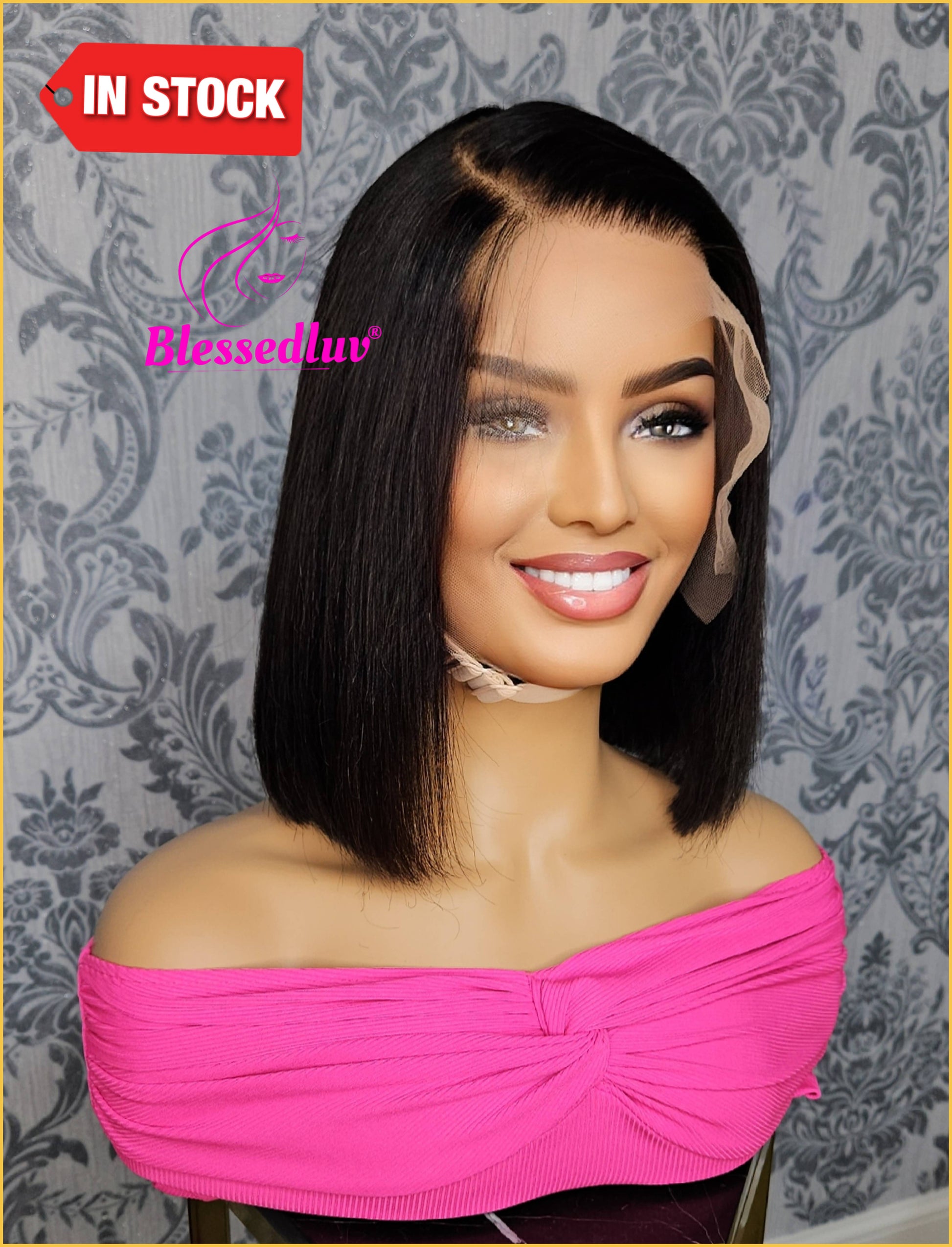 - HD Lace Frontal Bob Wig SALE-Wig-Blessedluv.com-Brazilianweave.com