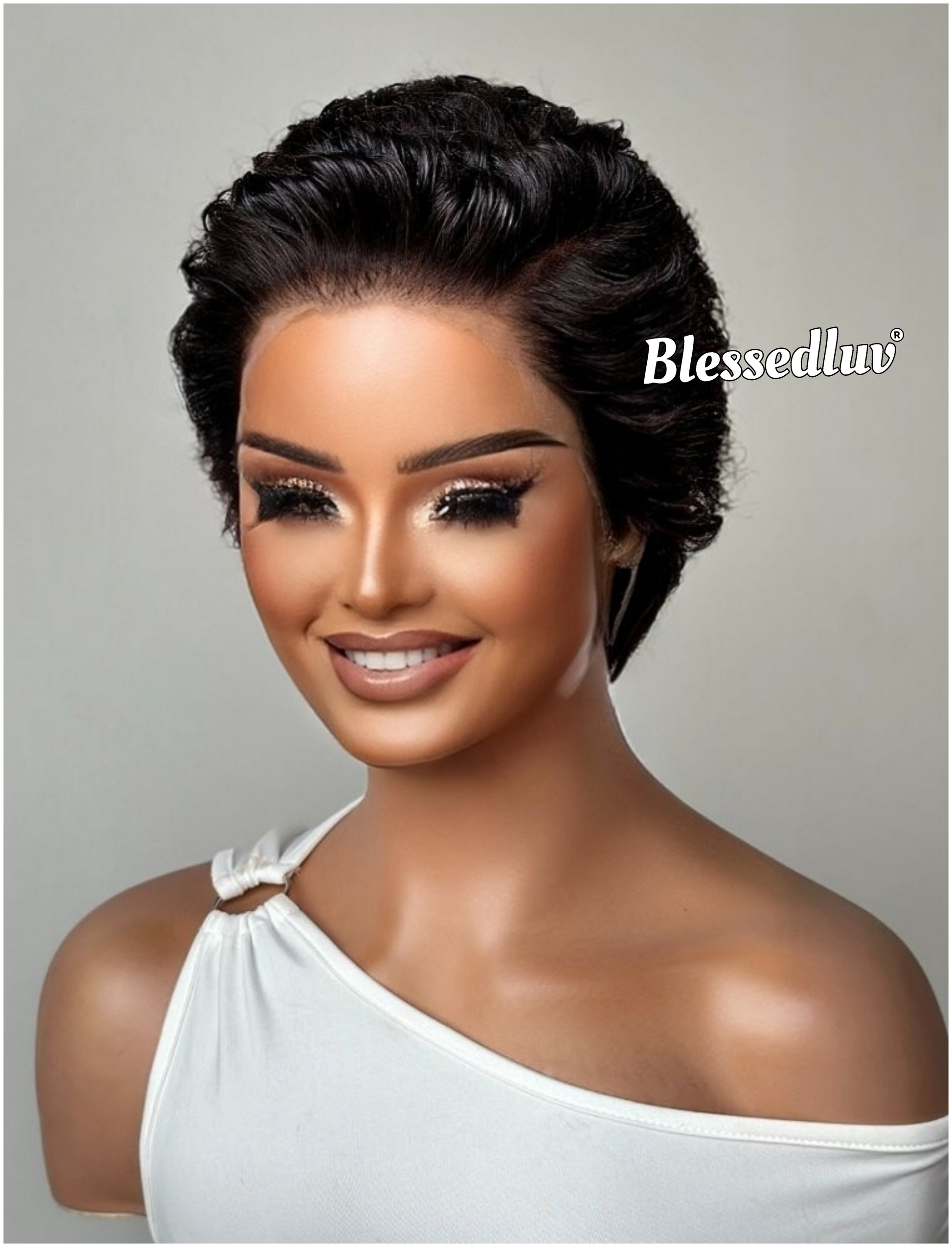 Lucy – Pixie Cut Glueless Full Lace Wig, Ready to Wear-Blessedluv.com-Brazilianweave.com