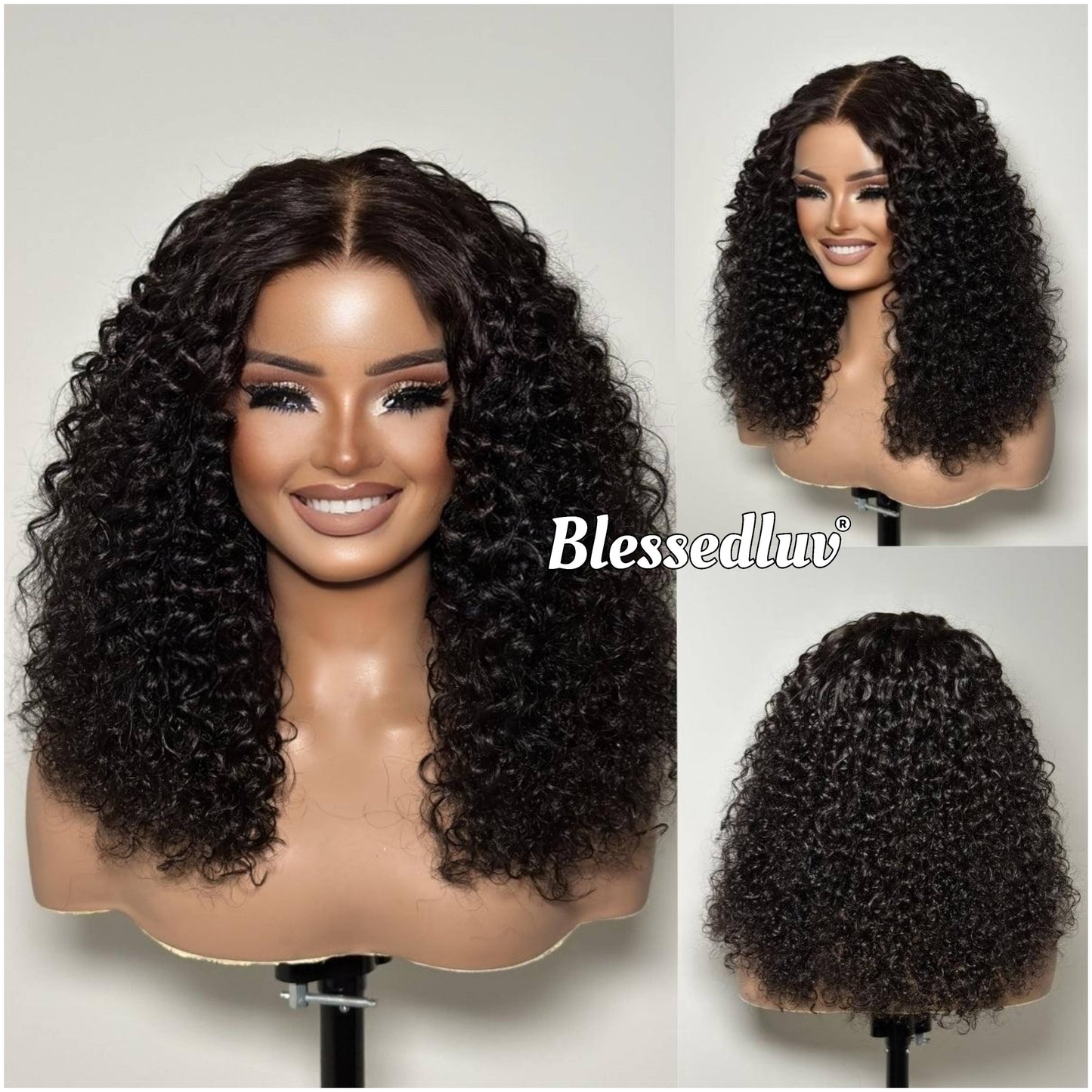 Mai - Natural Curly Glueless HD Lace Wig, Ready to Wear-Blessedluv.com-Brazilianweave.com