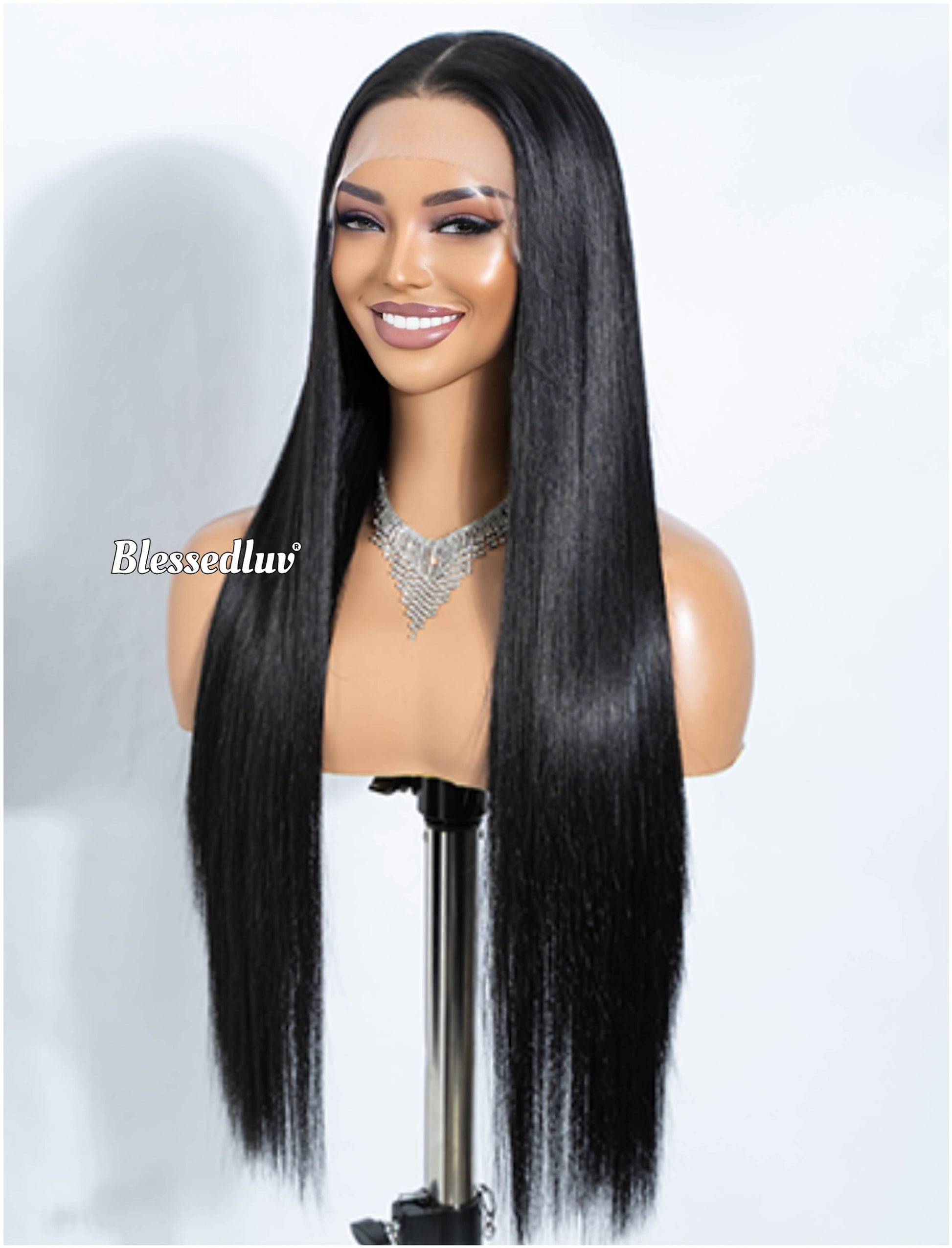 Vanessa – Bone Straight Lookalike Glueless Premium Human Hair Blend Wig-Wig-Blessedluv.com-Brazilianweave.com