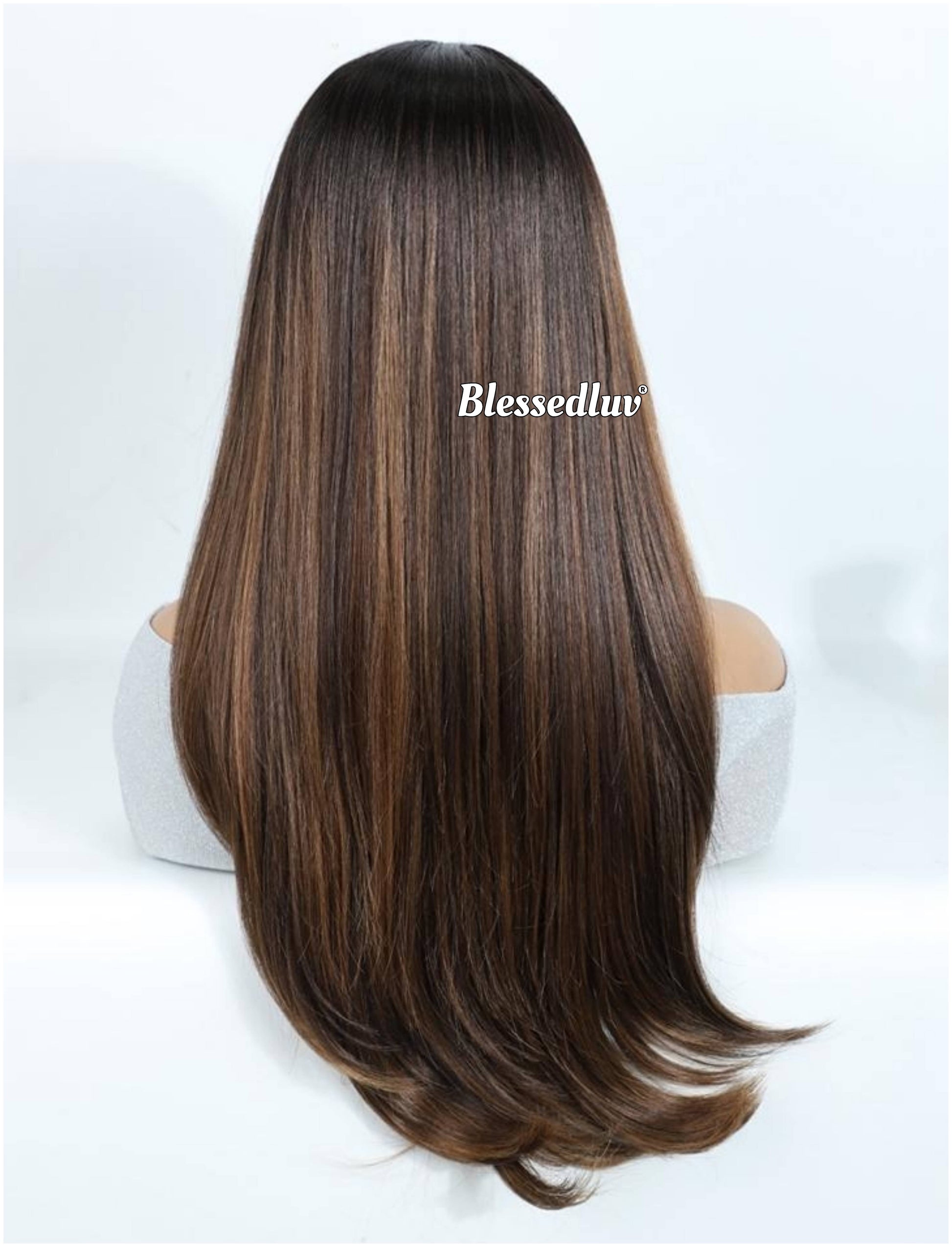 Kristen – Layered Premium Human Hair Blend Wig-Wig-Blessedluv.com-Brazilianweave.com