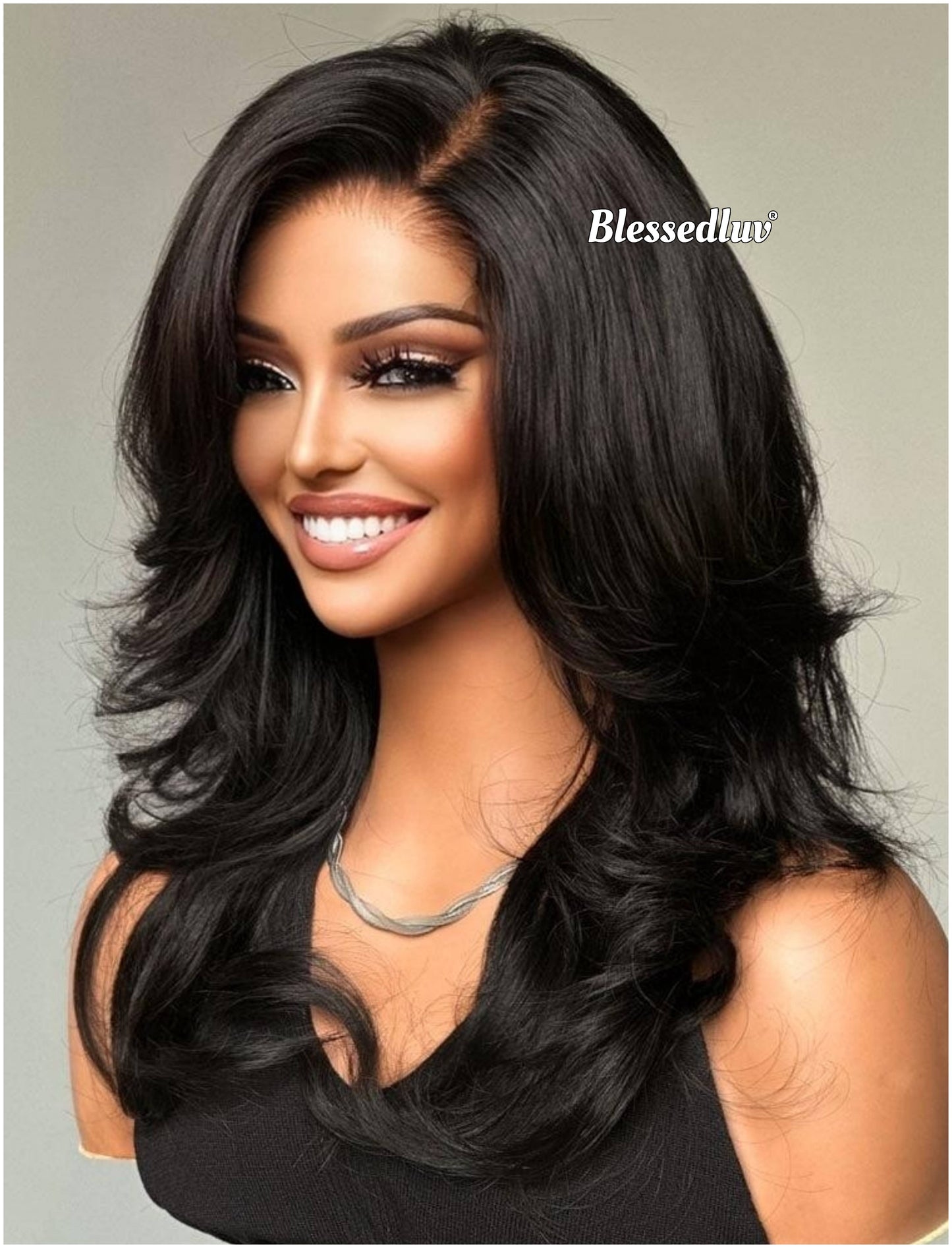Bani – Side Part Layered HD Lace Closure Wig-Blessedluv.com-Brazilianweave.com