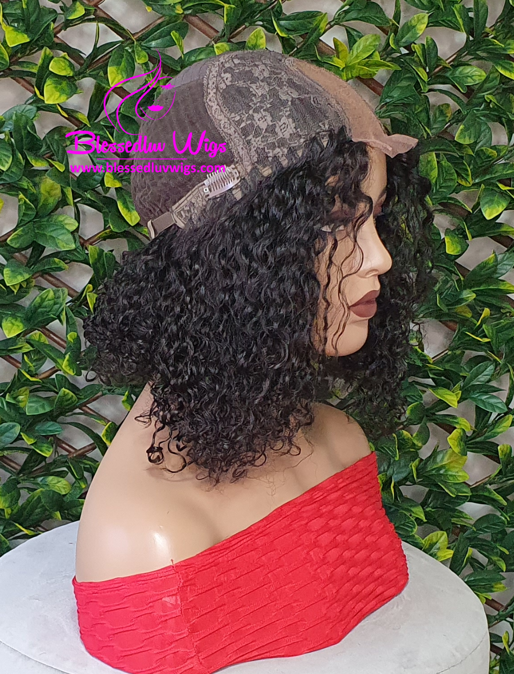 Liliana - Short Tight Curls Brazilian Lace Closure Wig-Wigs-www.brazilianweave.com-Brazilianweave.com