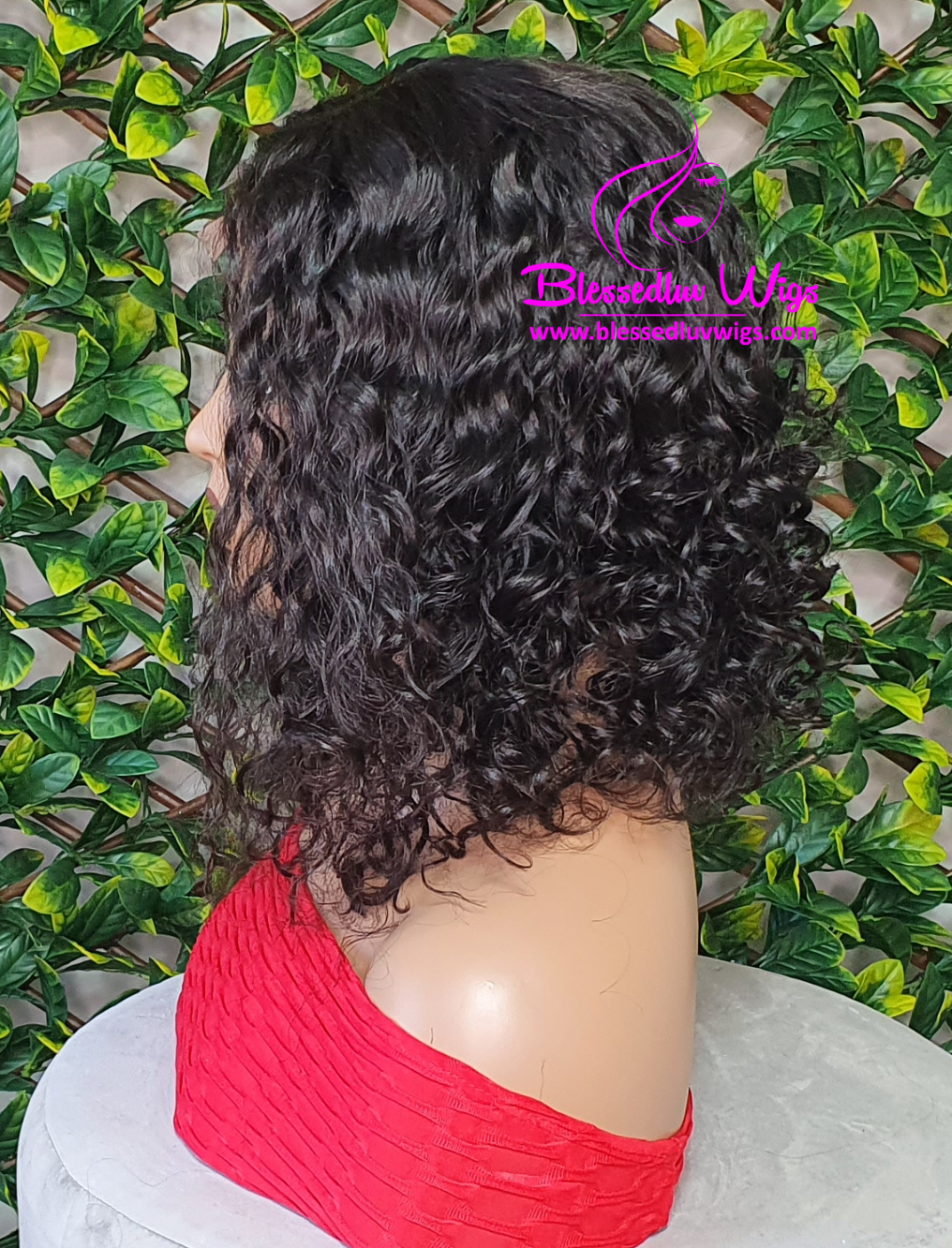 Maria - Short Curly Brazilian Lace Closure Wig-Wigs-www.brazilianweave.com-Brazilianweave.com