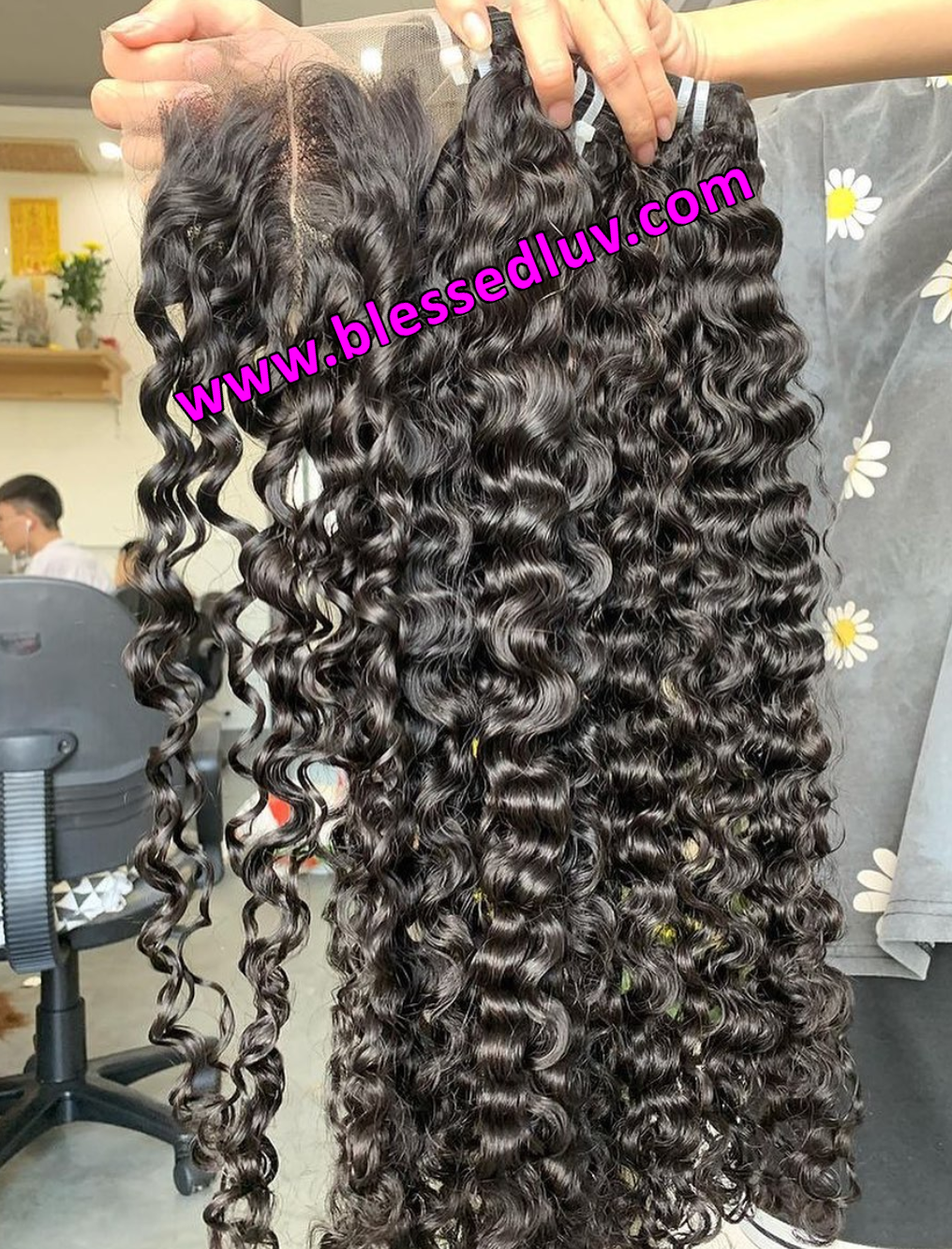 Closure & Frontal Bundle Deal - Burmese Tight Curls Double Drawn-Blessedluv.com-Brazilianweave.com