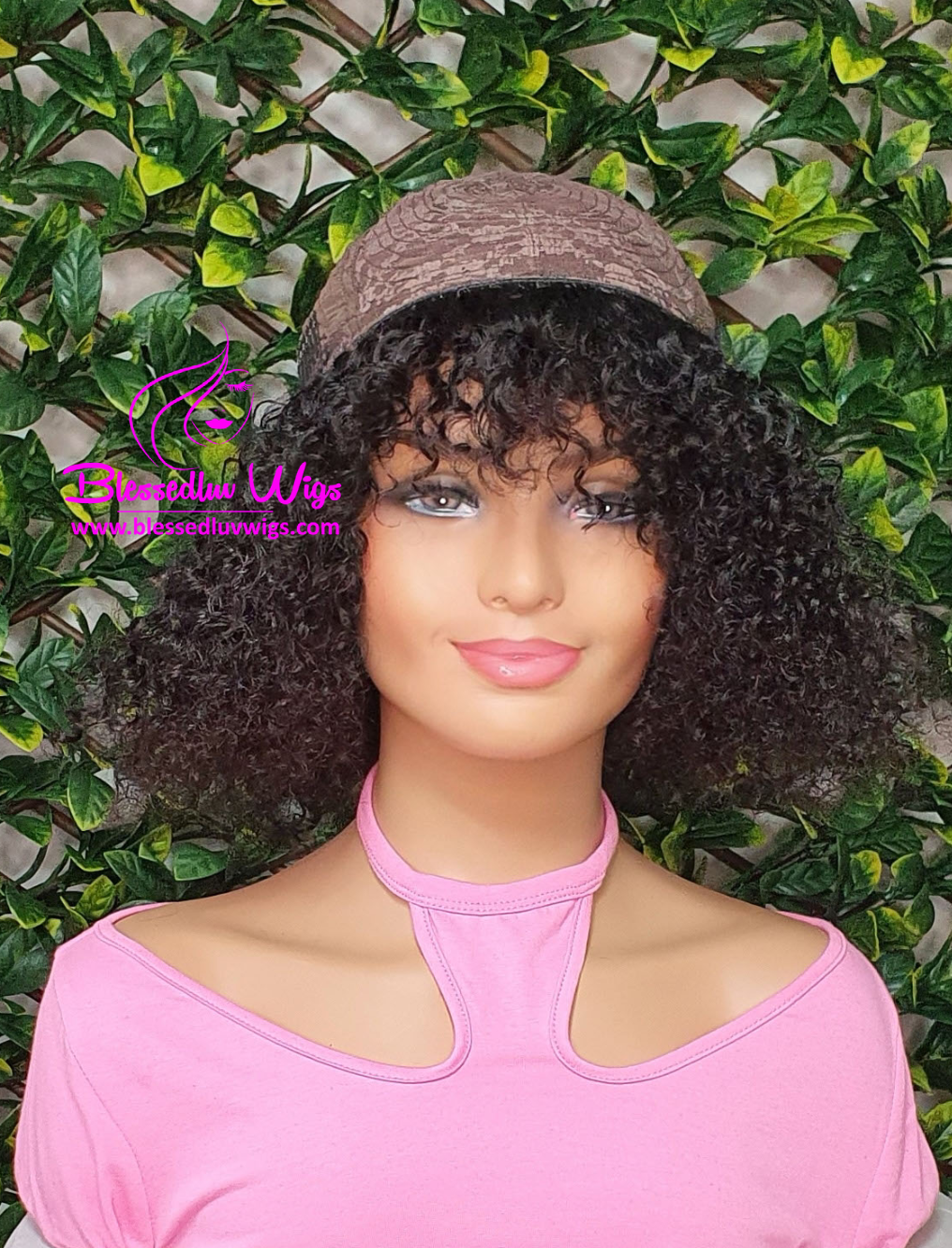 Jade - Curly Blunt bob Brazilian Lace Closure Wig-Wigs-www.brazilianweave.com-Brazilianweave.com