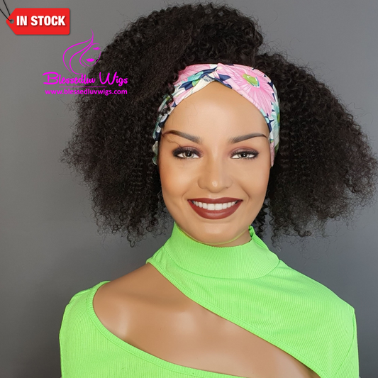 Allison - Headband Wig Brazilian Afro Curly, 16 Inch-Brazilianweave.com-Brazilianweave.com